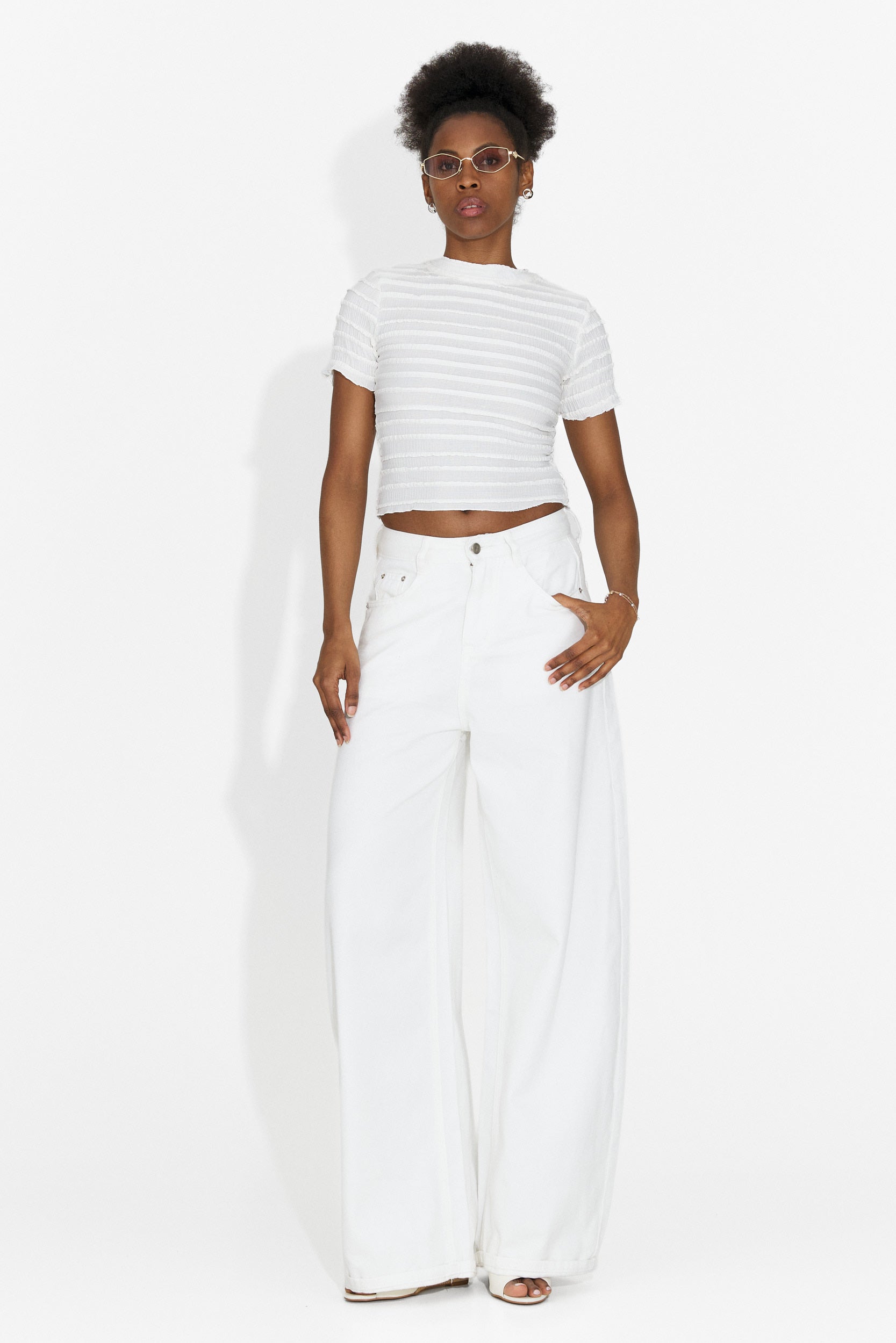 Tricou dama casual alb Versala Bogas