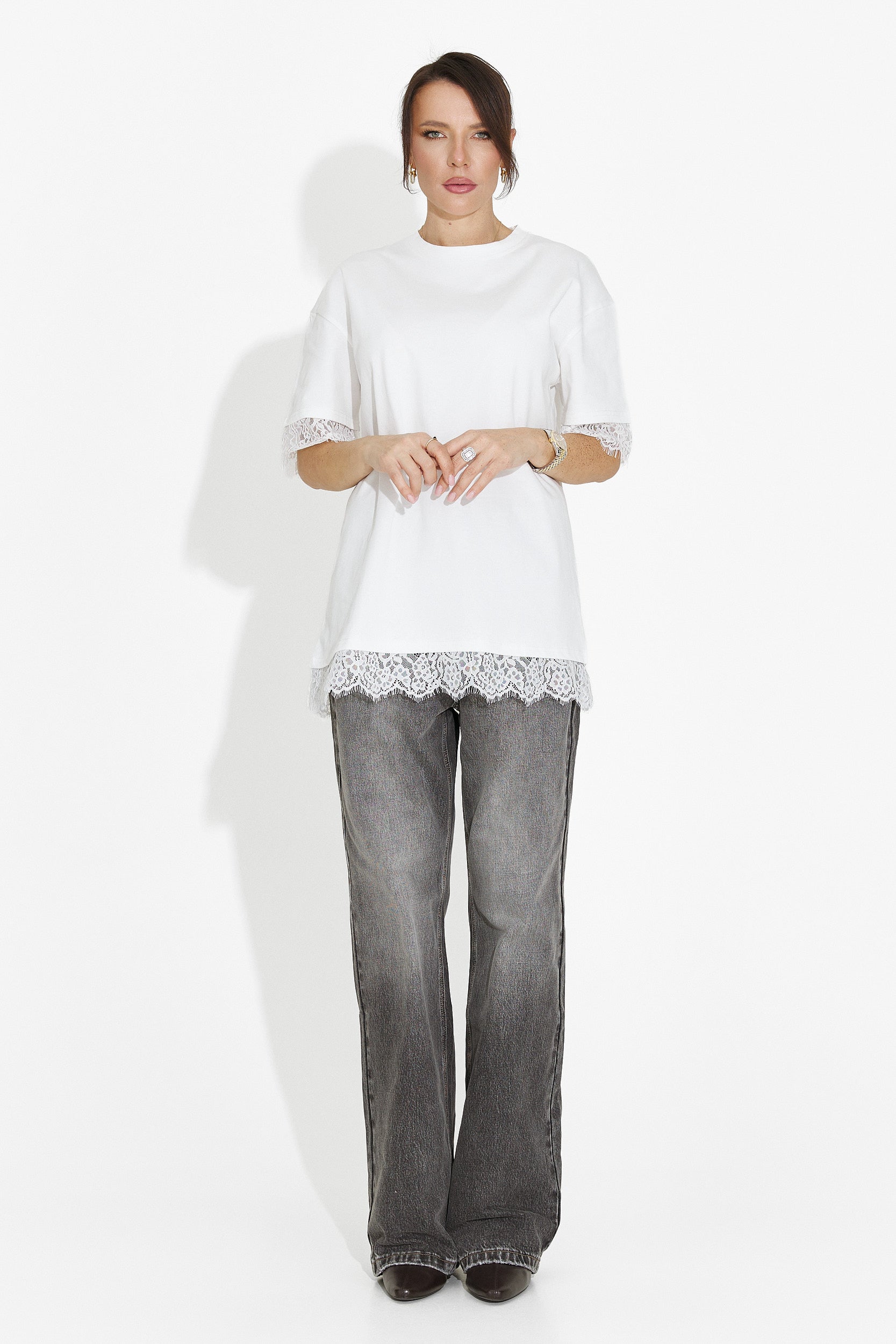 Women's casual white t-shirt Wilda Bogas