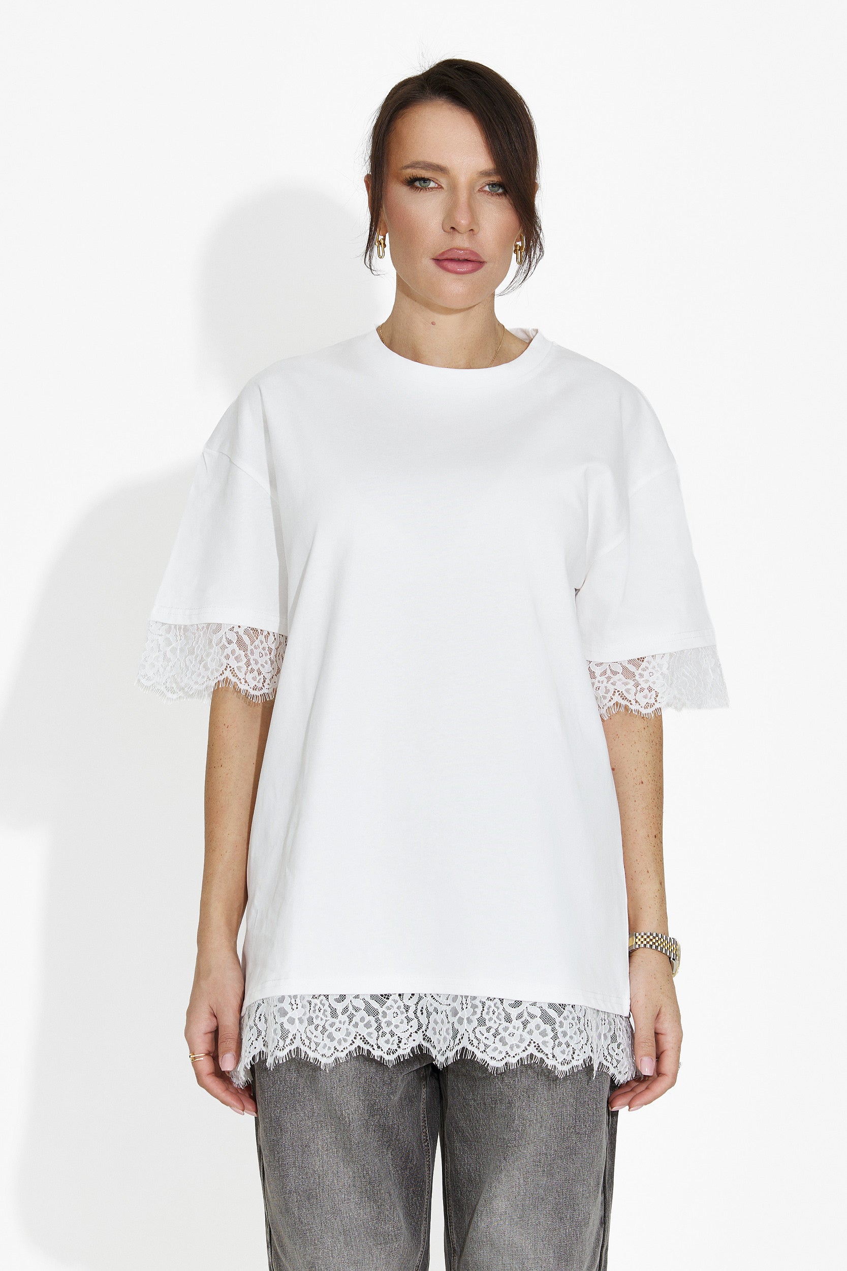 Women's casual white t-shirt Wilda Bogas