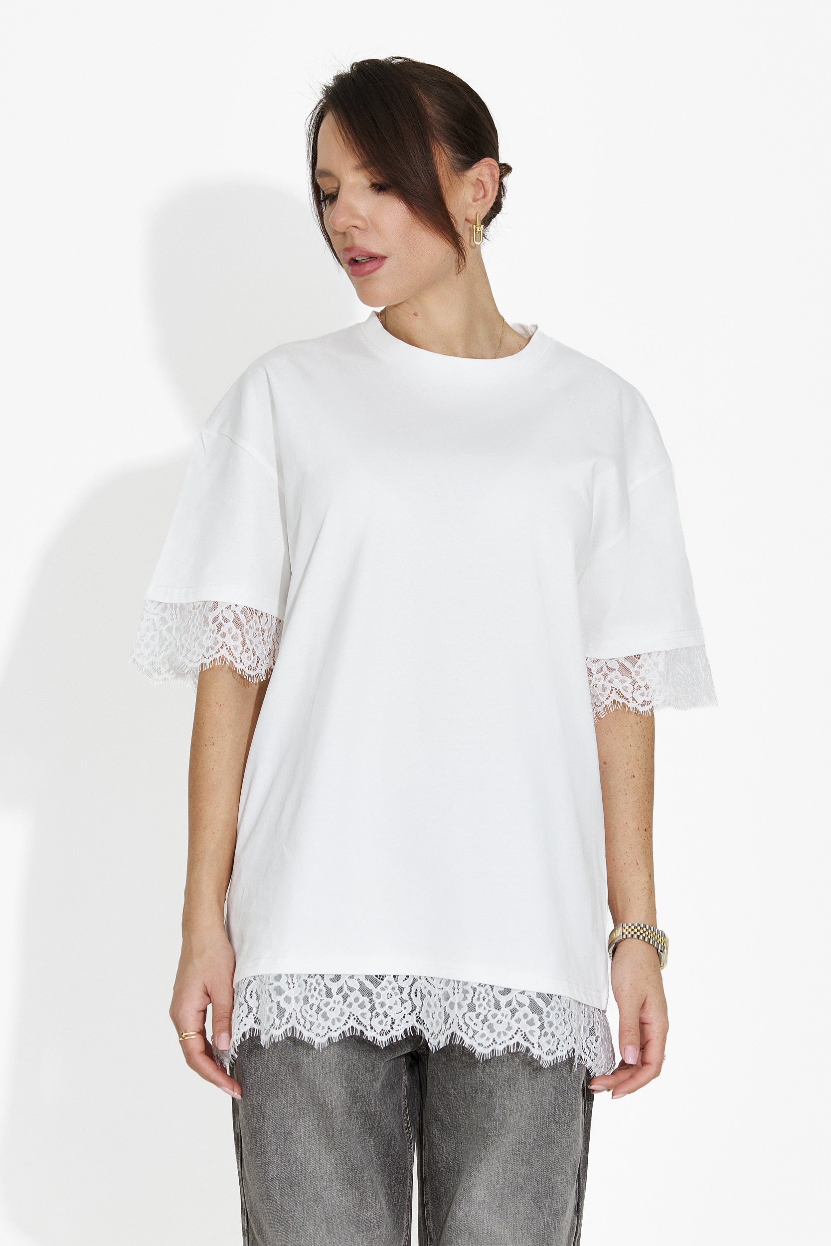 Women's casual white t-shirt Wilda Bogas
