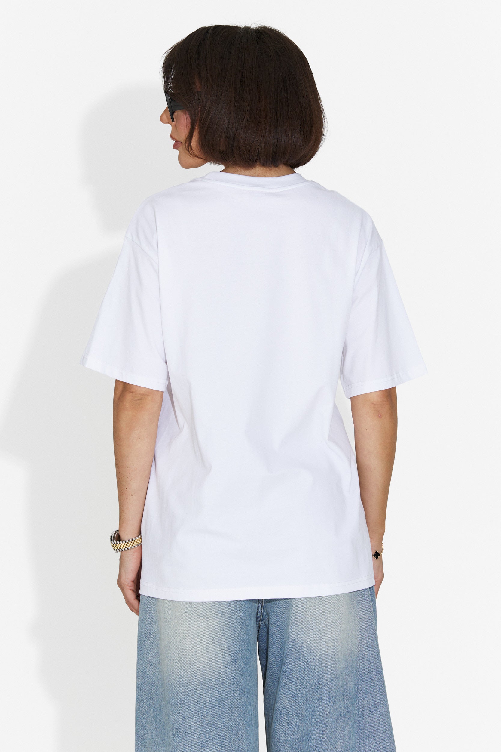 Tricou dama casual alb Zinia Bogas