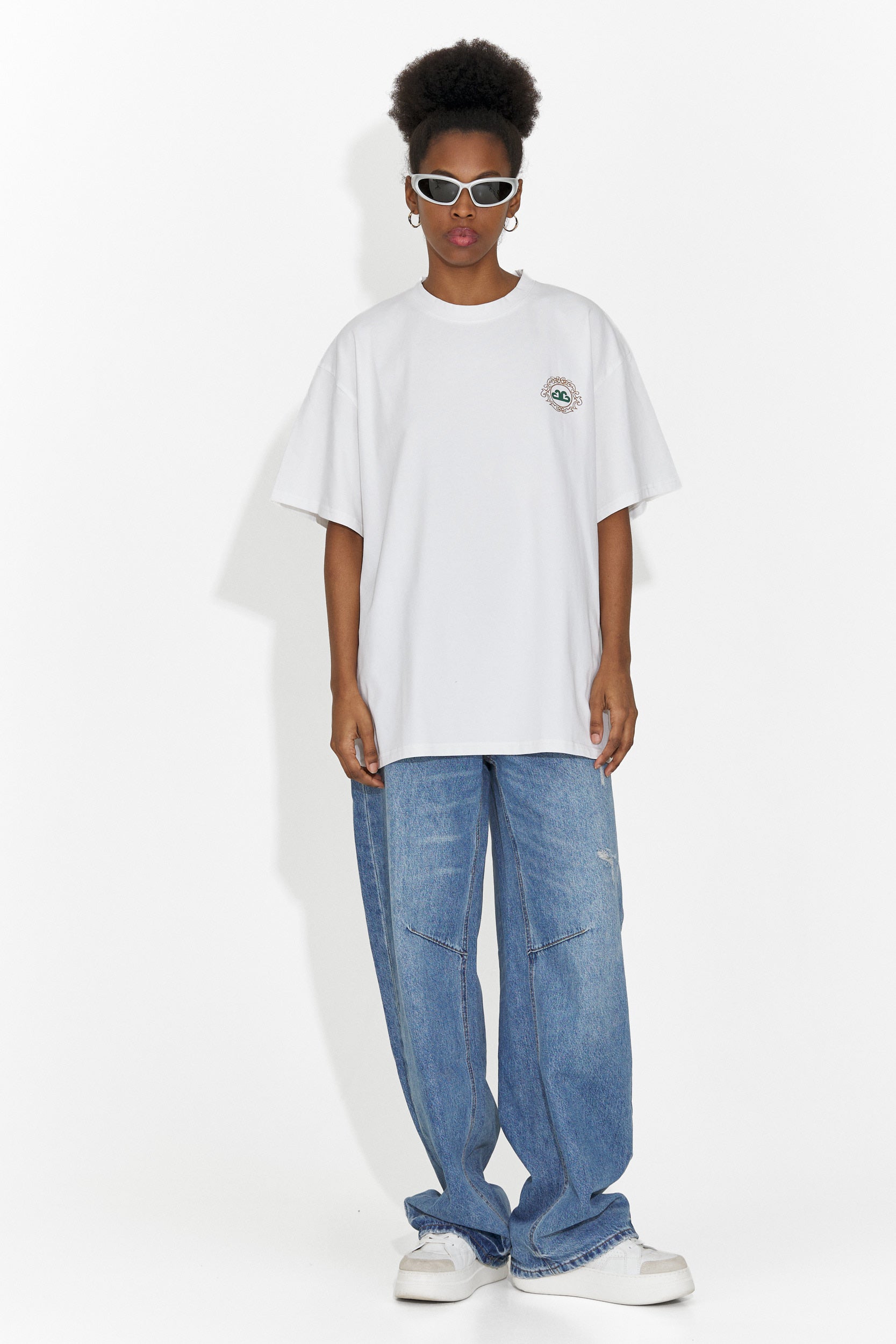 Tricou dama casual alb Zoenia Bogas