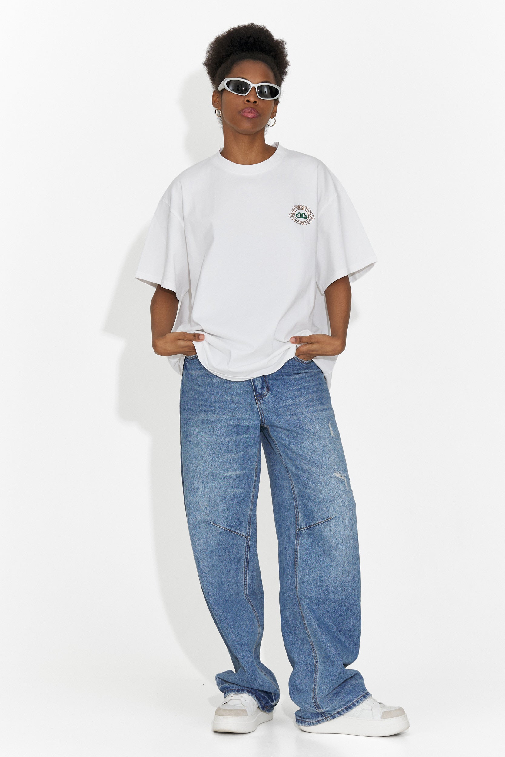 Tricou dama casual alb Zoenia Bogas