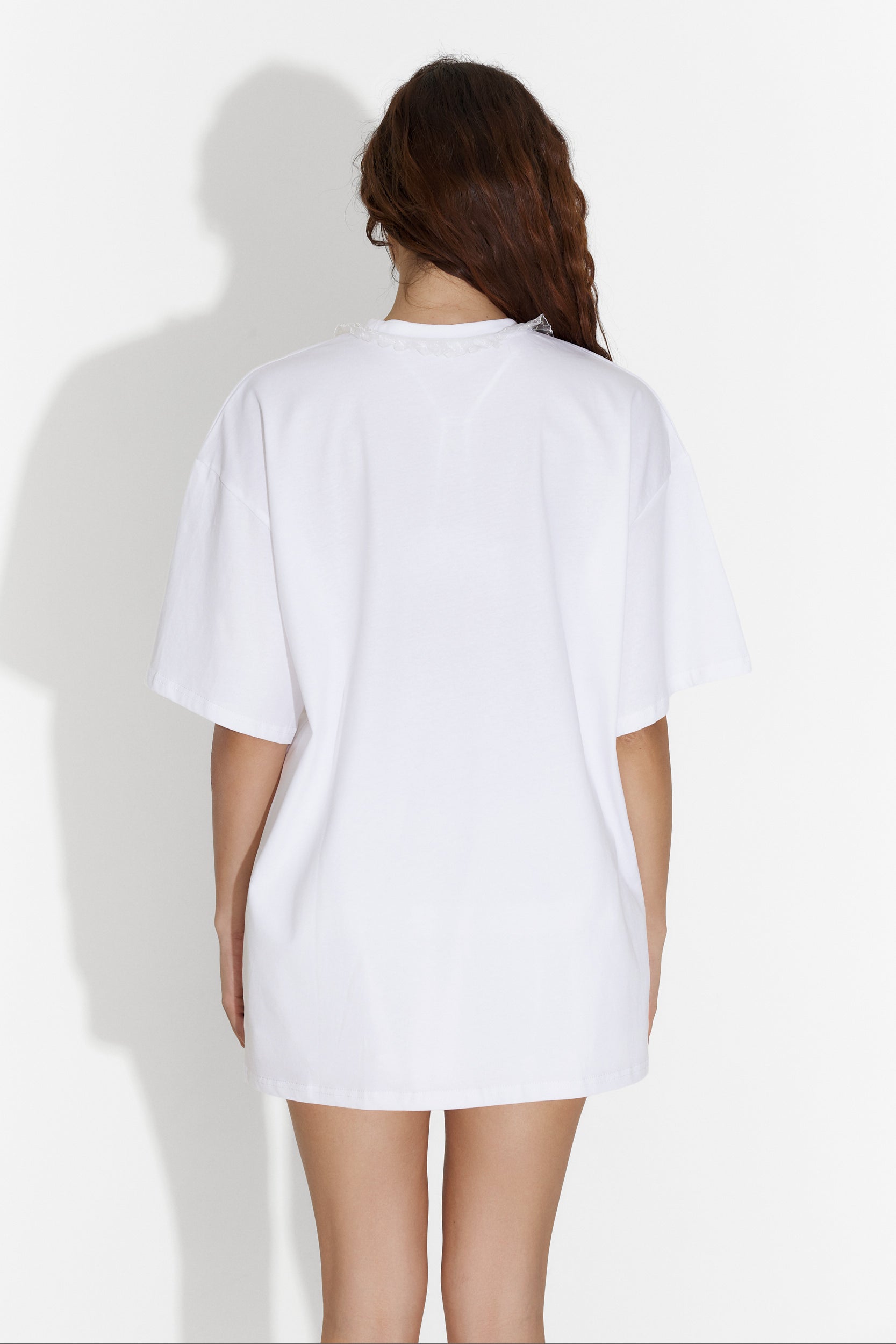 Tricou dama casual alb Zoila Bogas