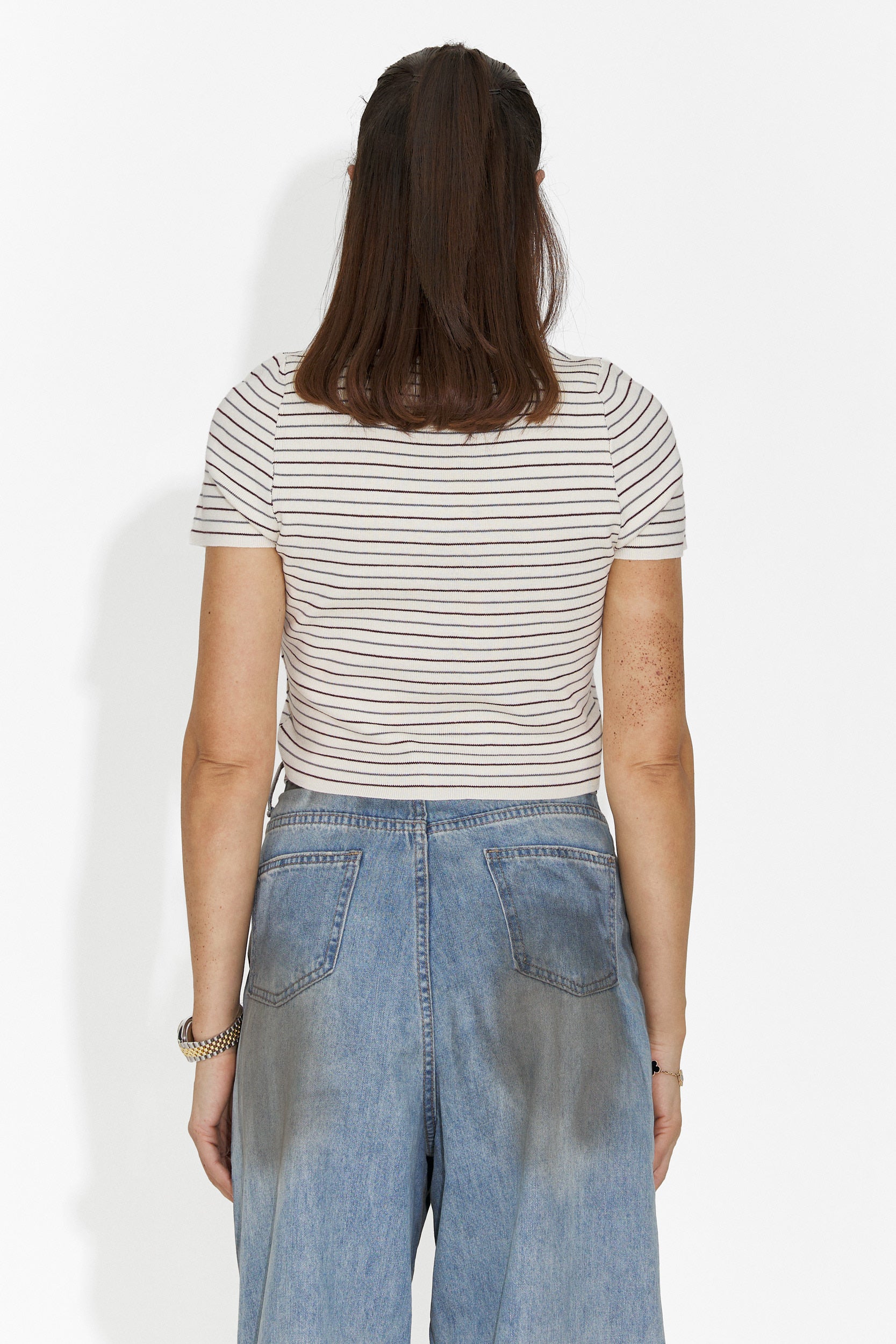 Tricou dama casual bej Hainie Bogas