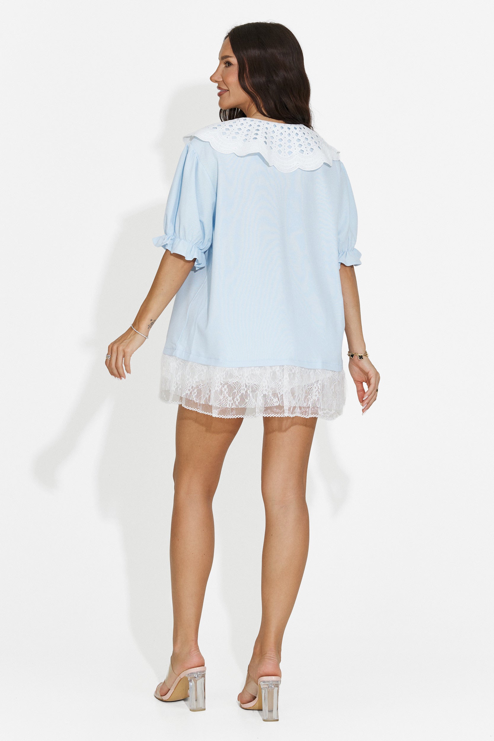 Tricou dama casual bleu Olimia Bogas