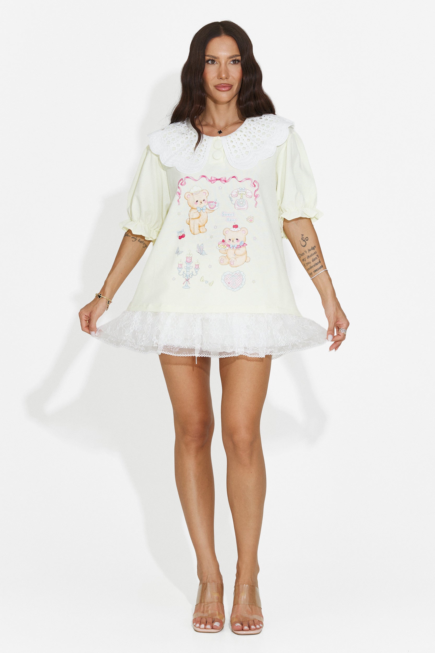 Tricou dama casual galben Olimia Bogas