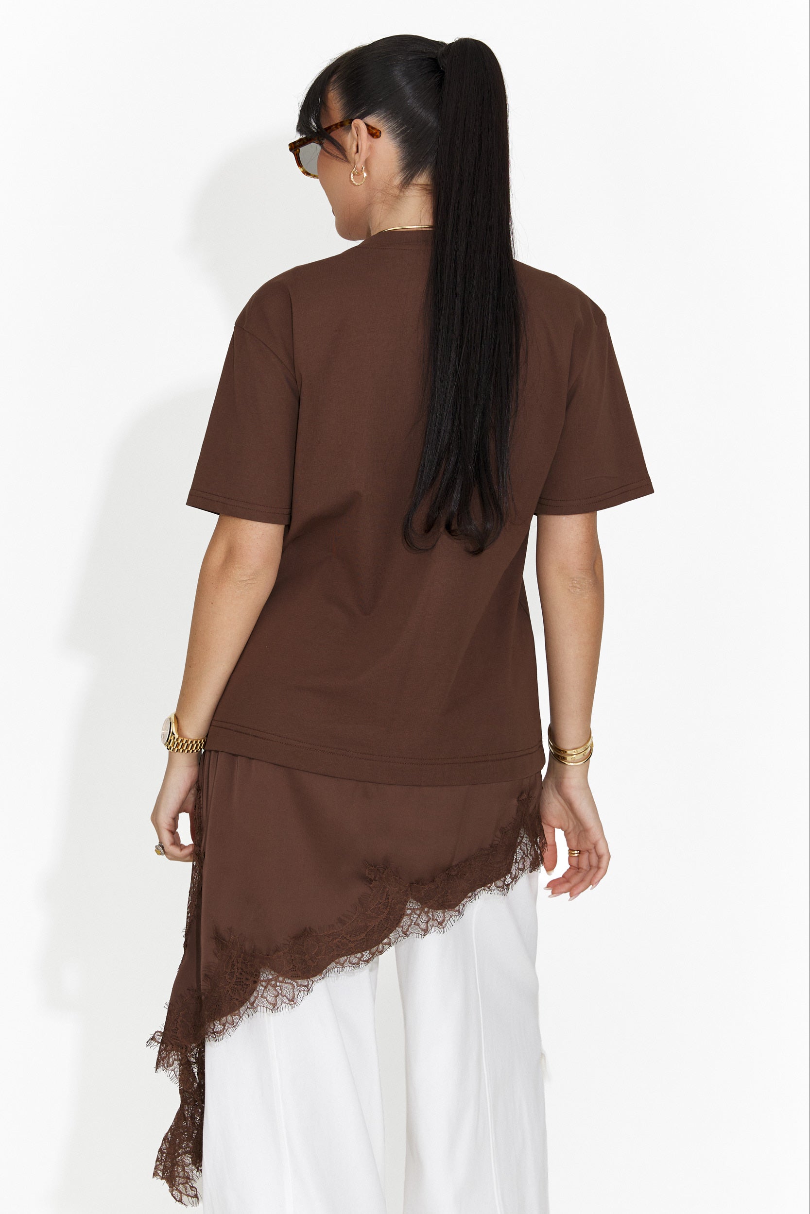 Tricou dama casual maro Arkana Bogas