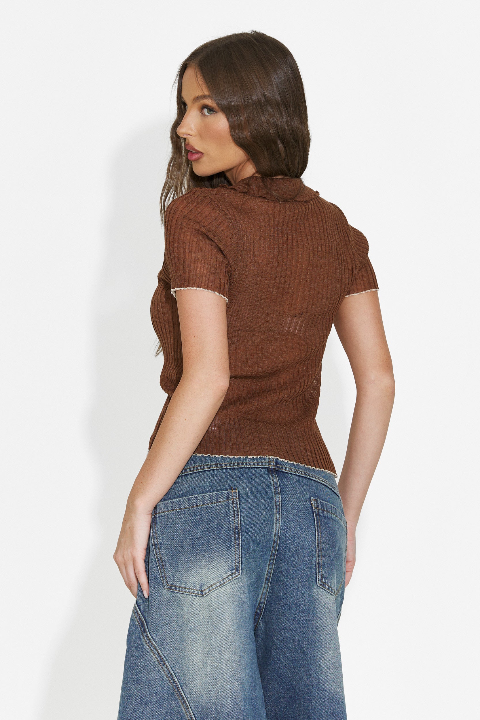 Tricou dama casual maro Cecinia Bogas
