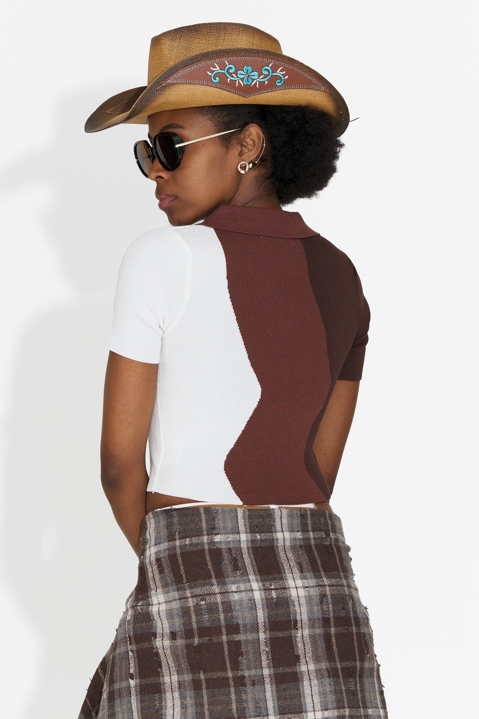 Tricou dama casual maro Oniana Bogas