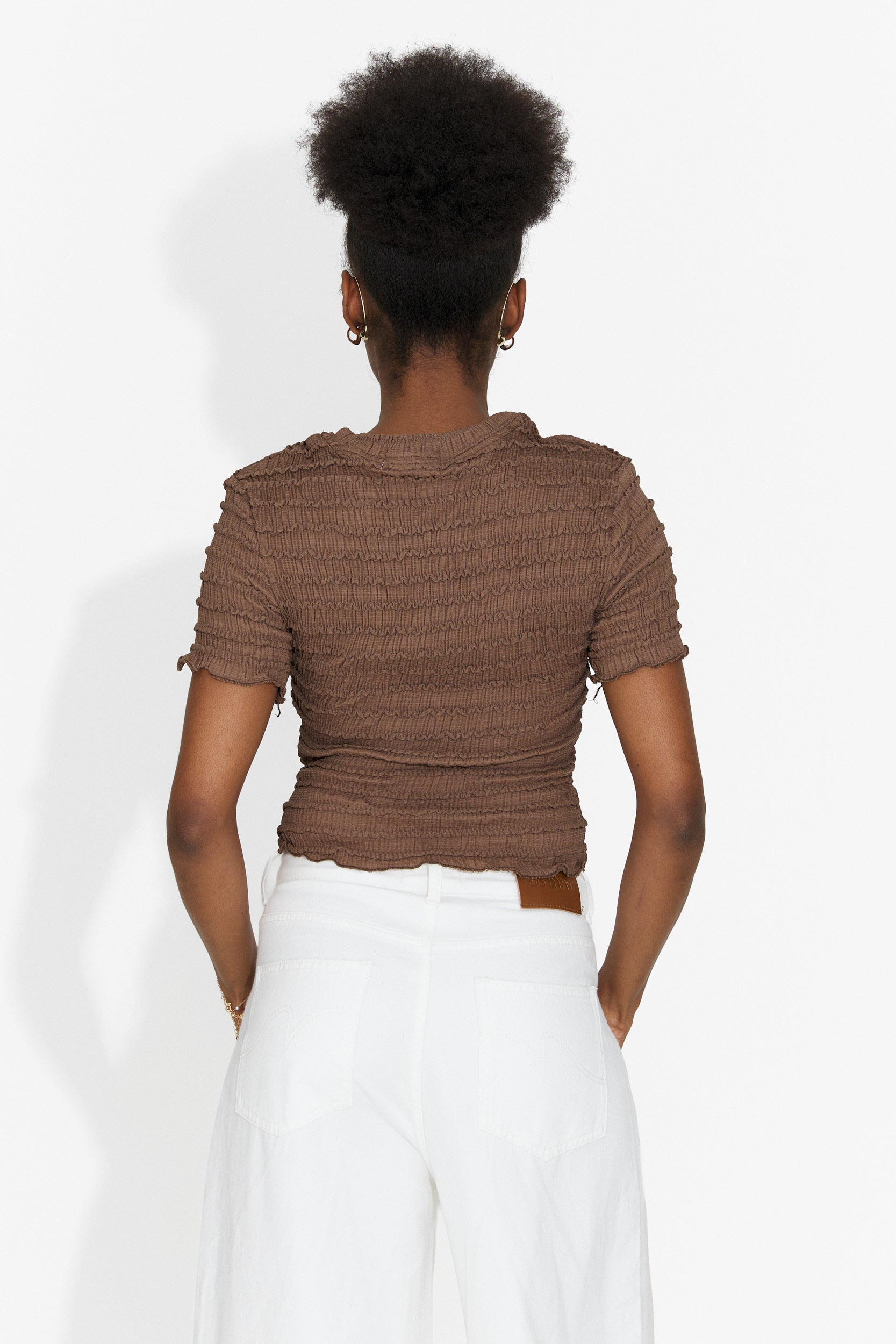 Tricou dama casual maro Versala Bogas