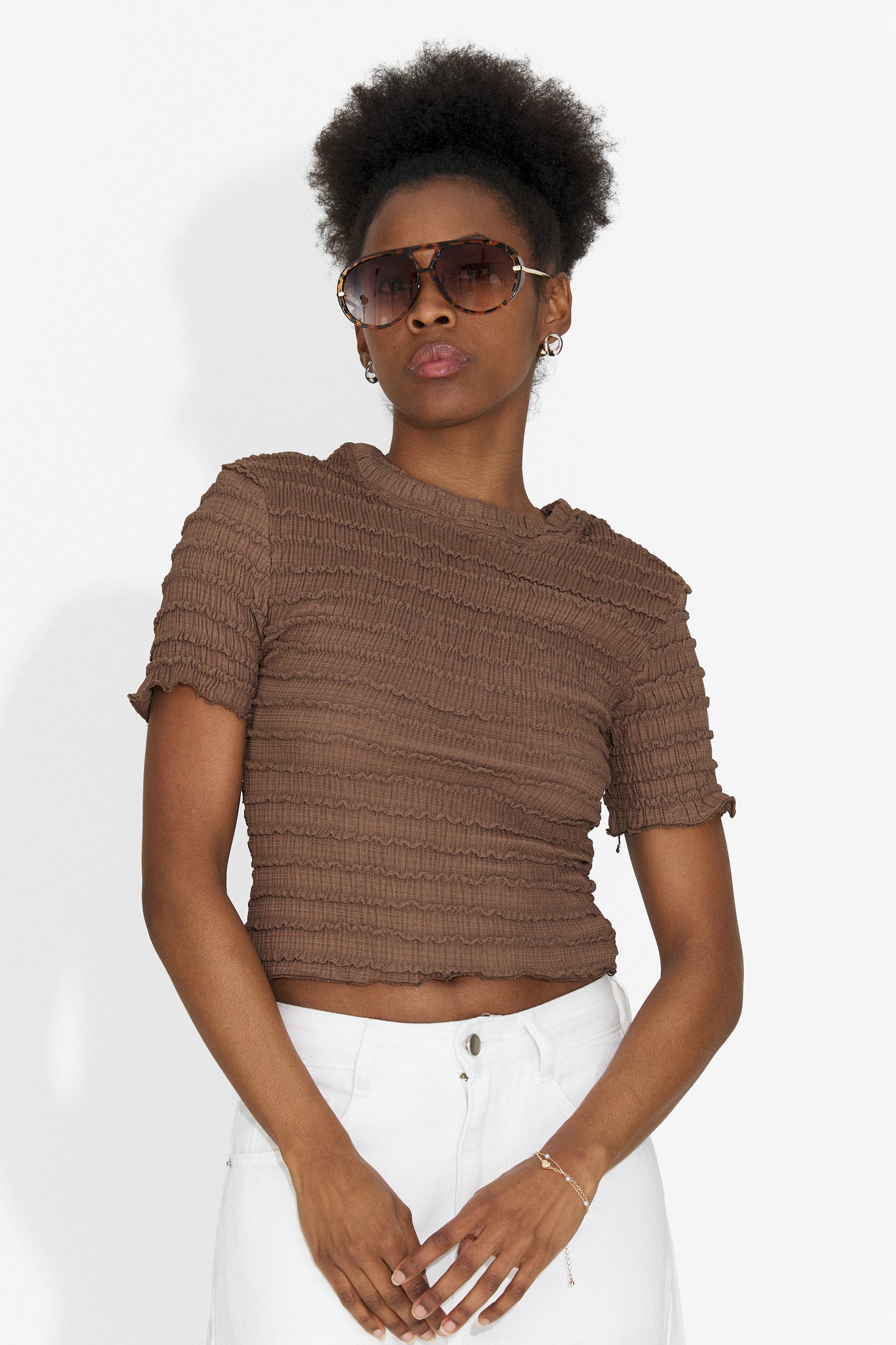 Tricou dama casual maro Versala Bogas