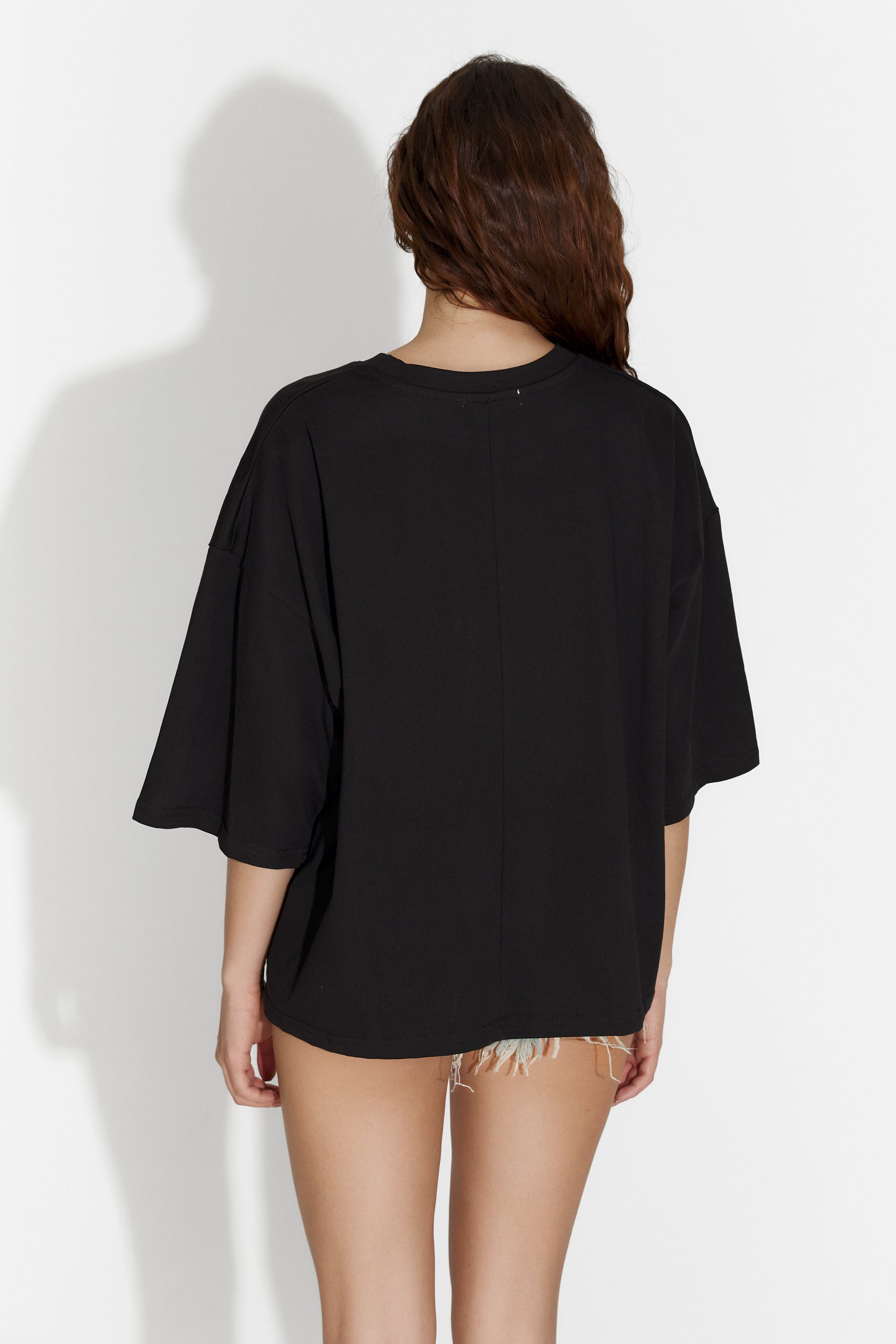 Women's casual black t-shirt Philip Bogas