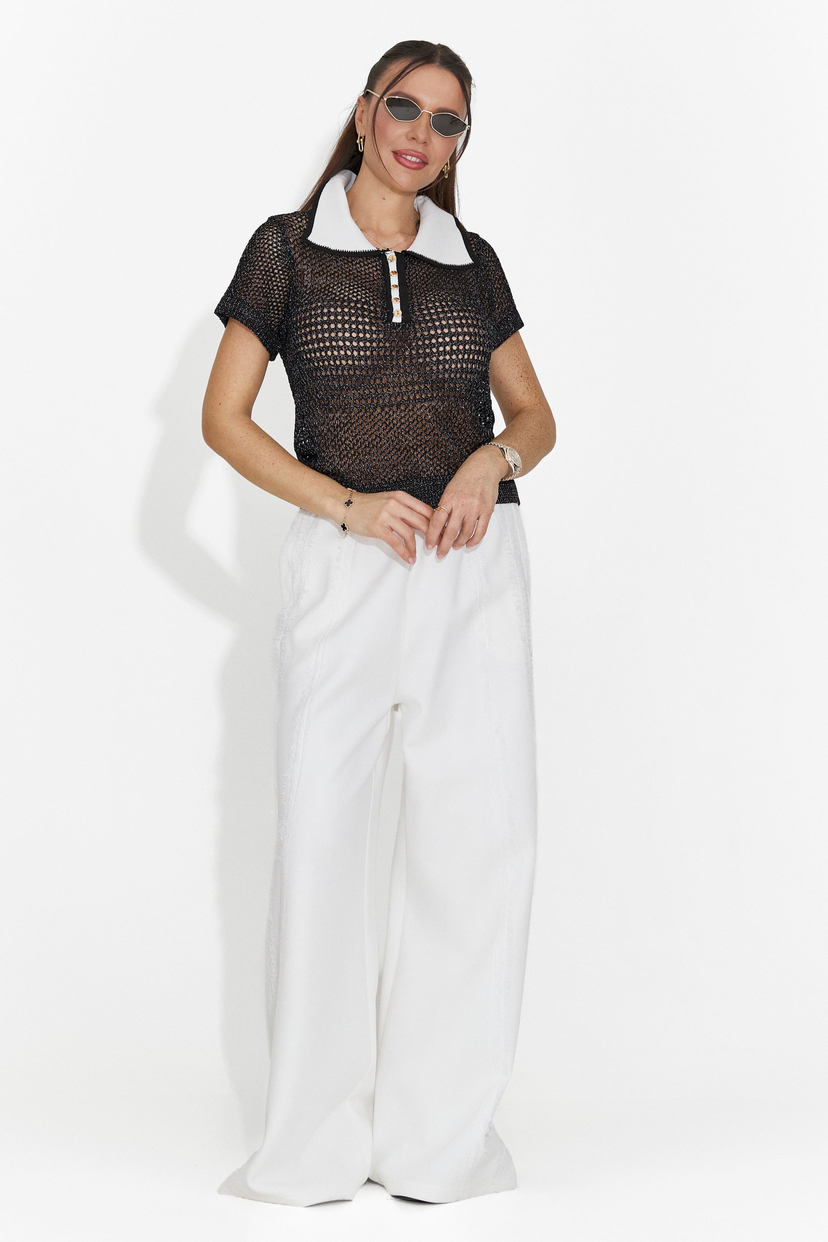 Tricou dama casual negru Raluka Bogas