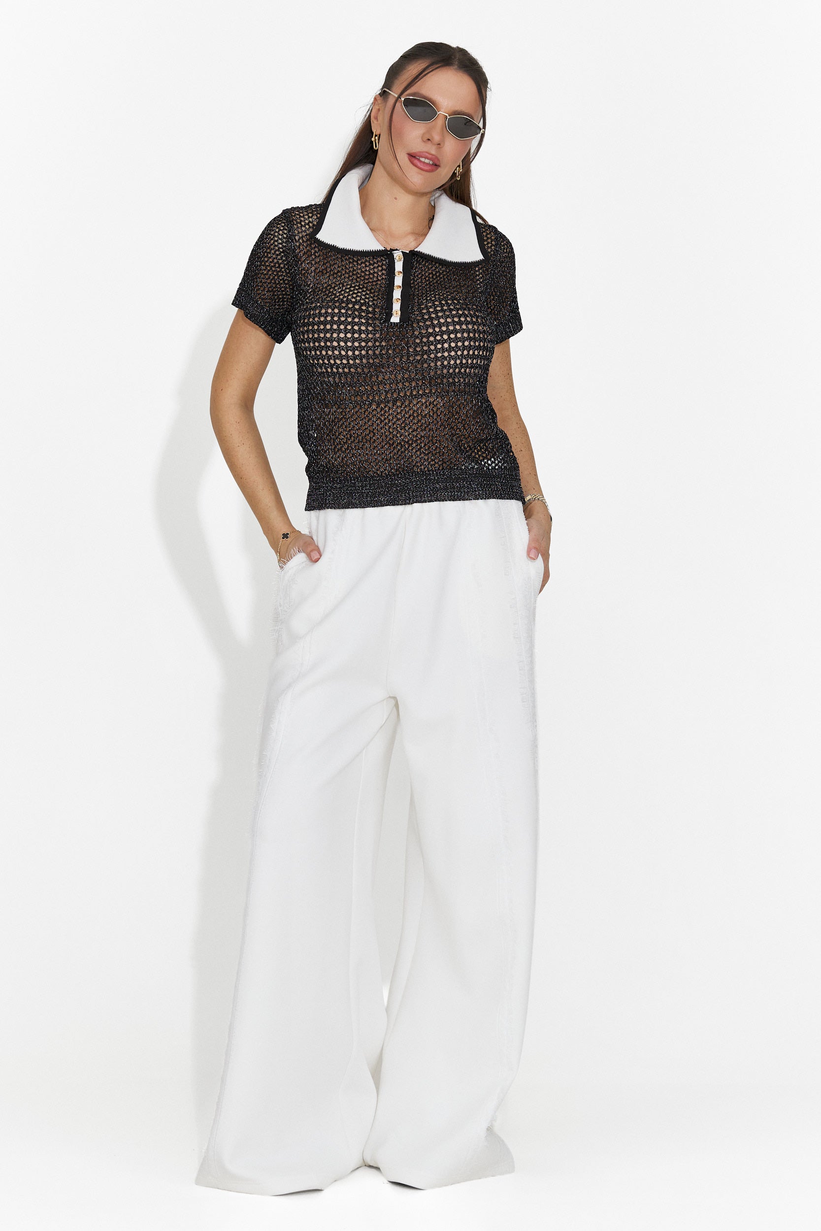 Tricou dama casual negru Raluka Bogas