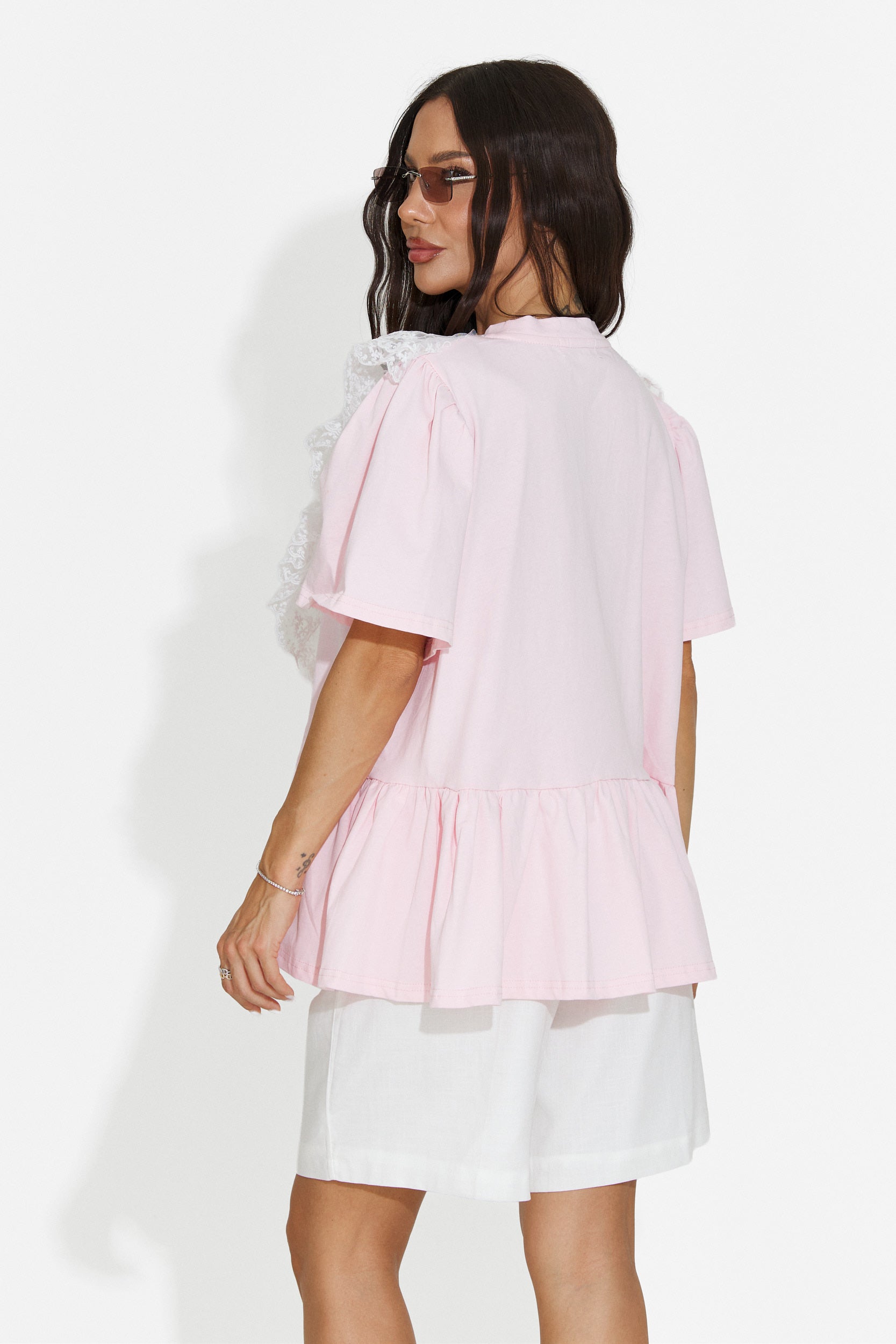 Tricou dama casual roz Besana Bogas