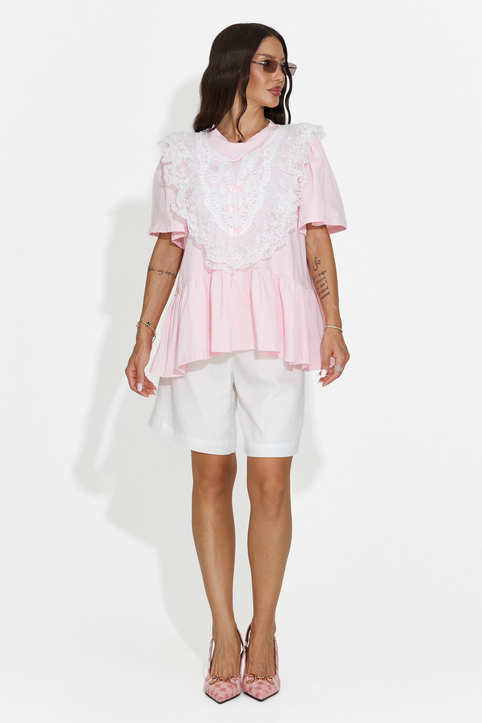 Tricou dama casual roz Besana Bogas