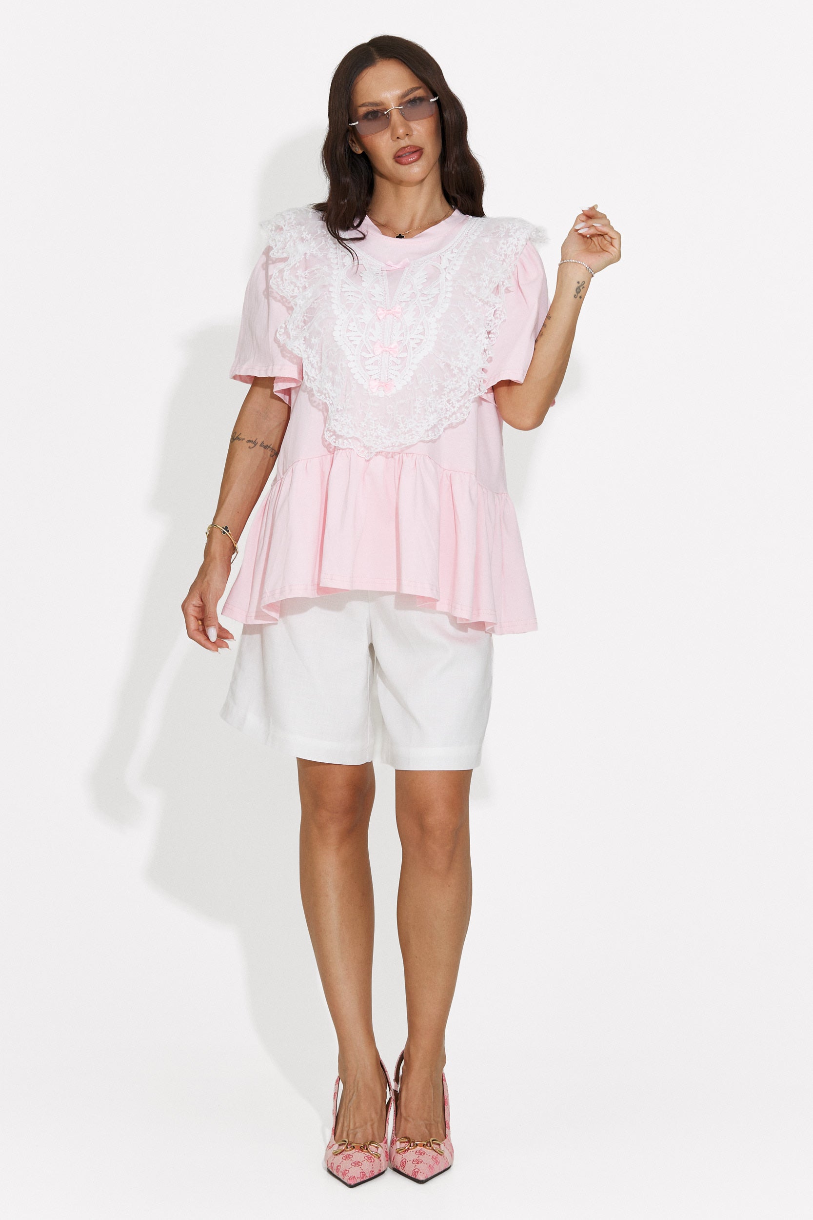 Tricou dama casual roz Besana Bogas