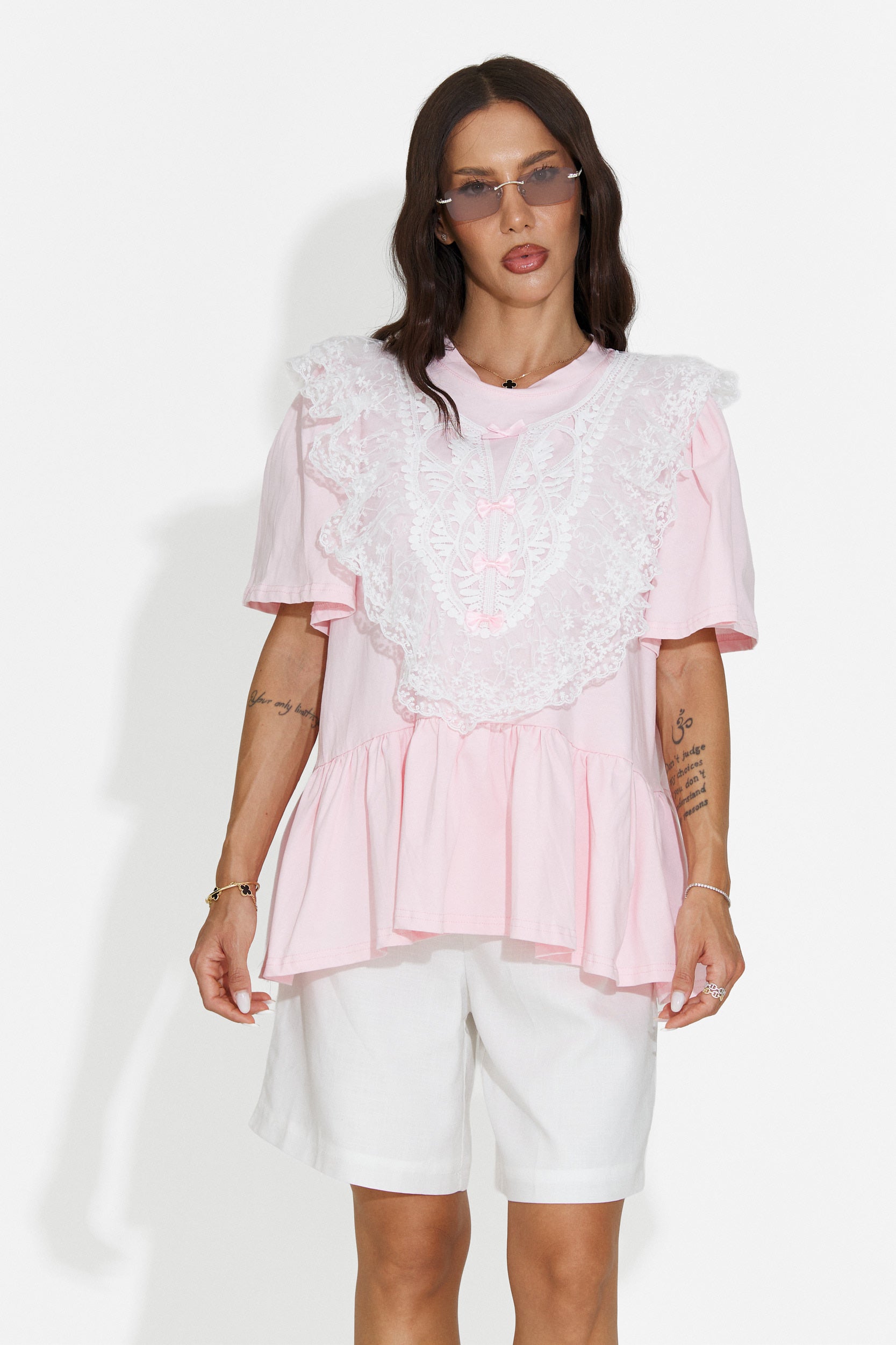 Tricou dama casual roz Besana Bogas
