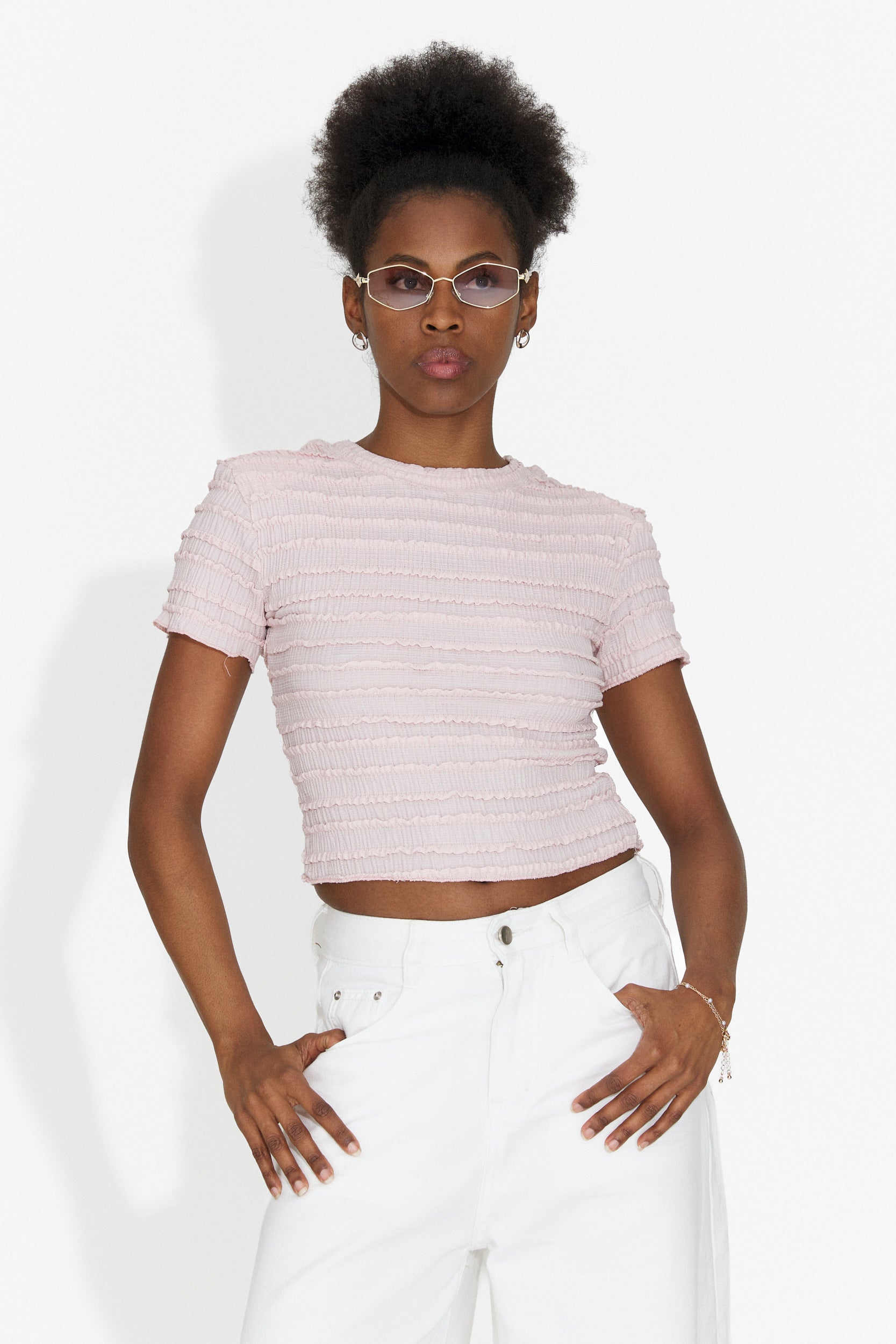 Tricou dama casual roz Versala Bogas