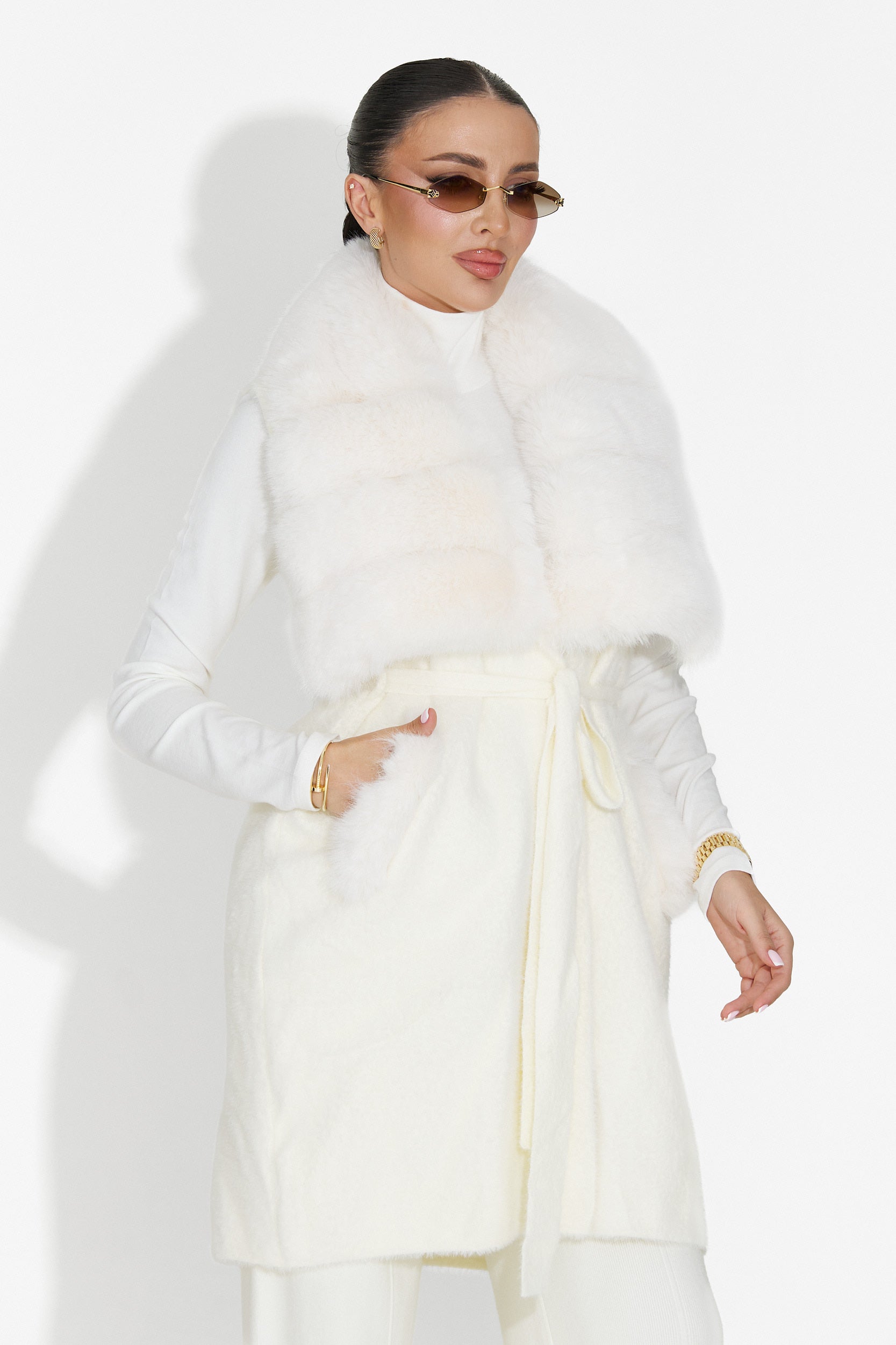 Beige Cloria Bogas Ladies Vest