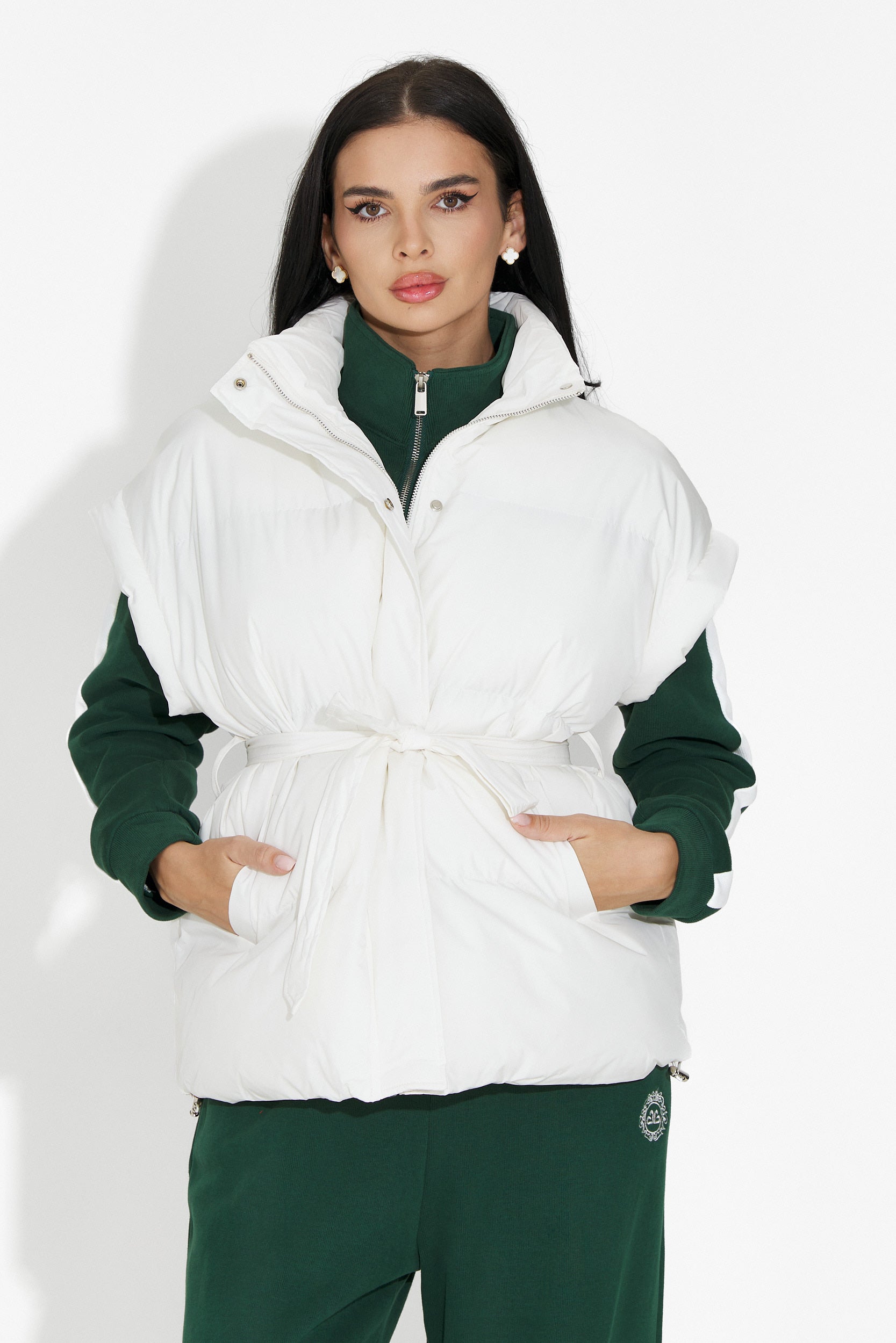 Vesta dama casual alba Denoria Bogas