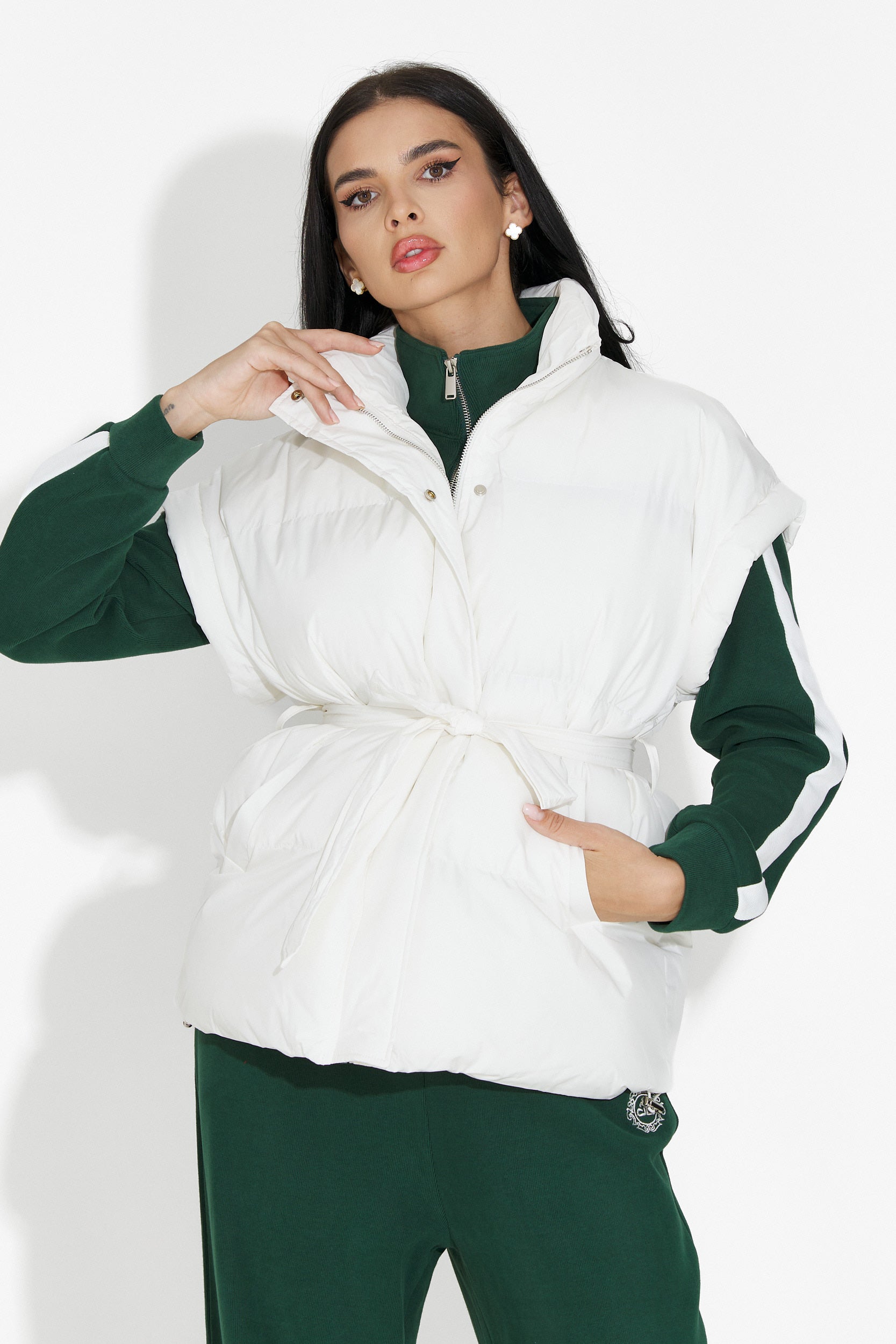 Vesta dama casual alba Denoria Bogas