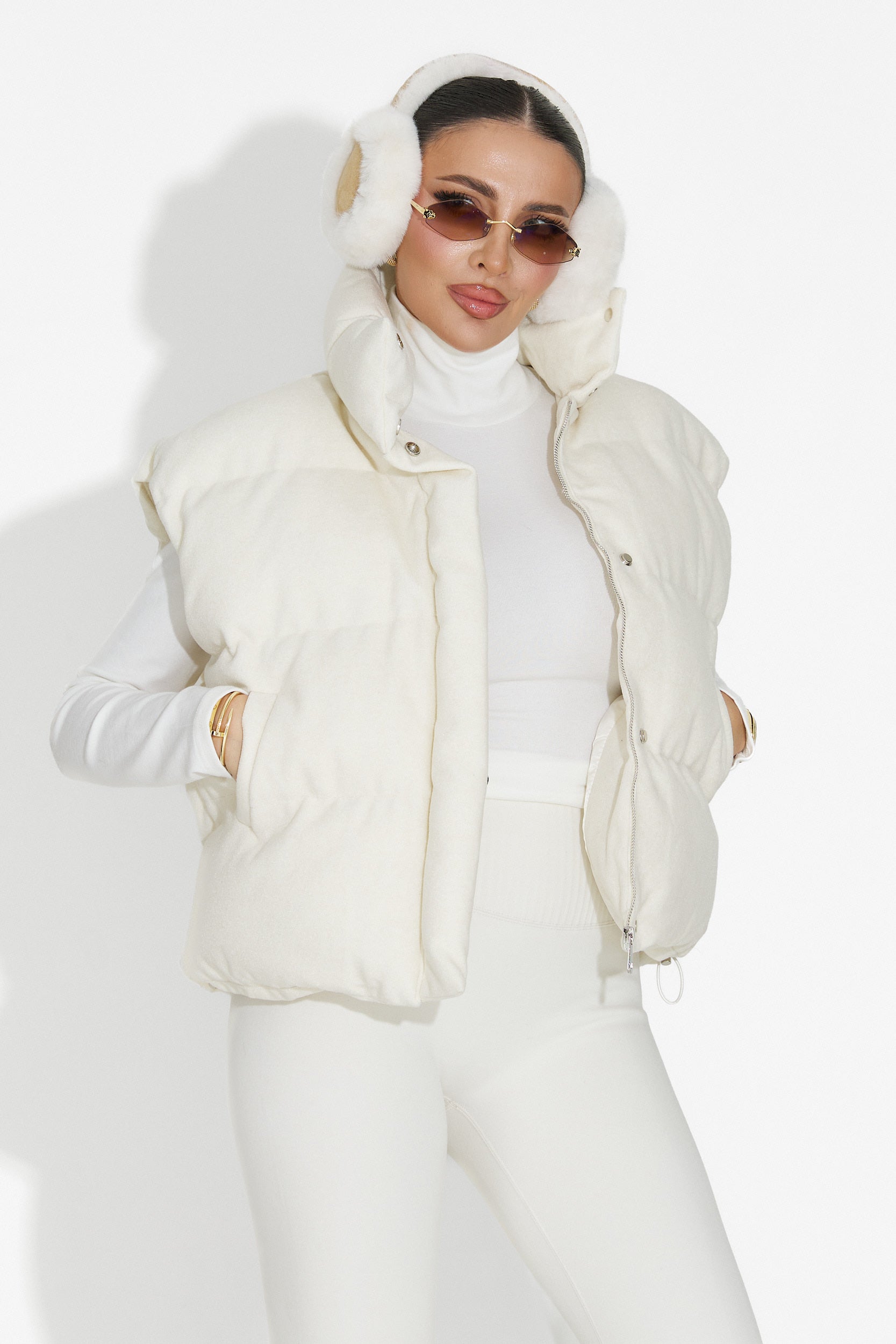 Vesta dama casual bej Cendira Bogas