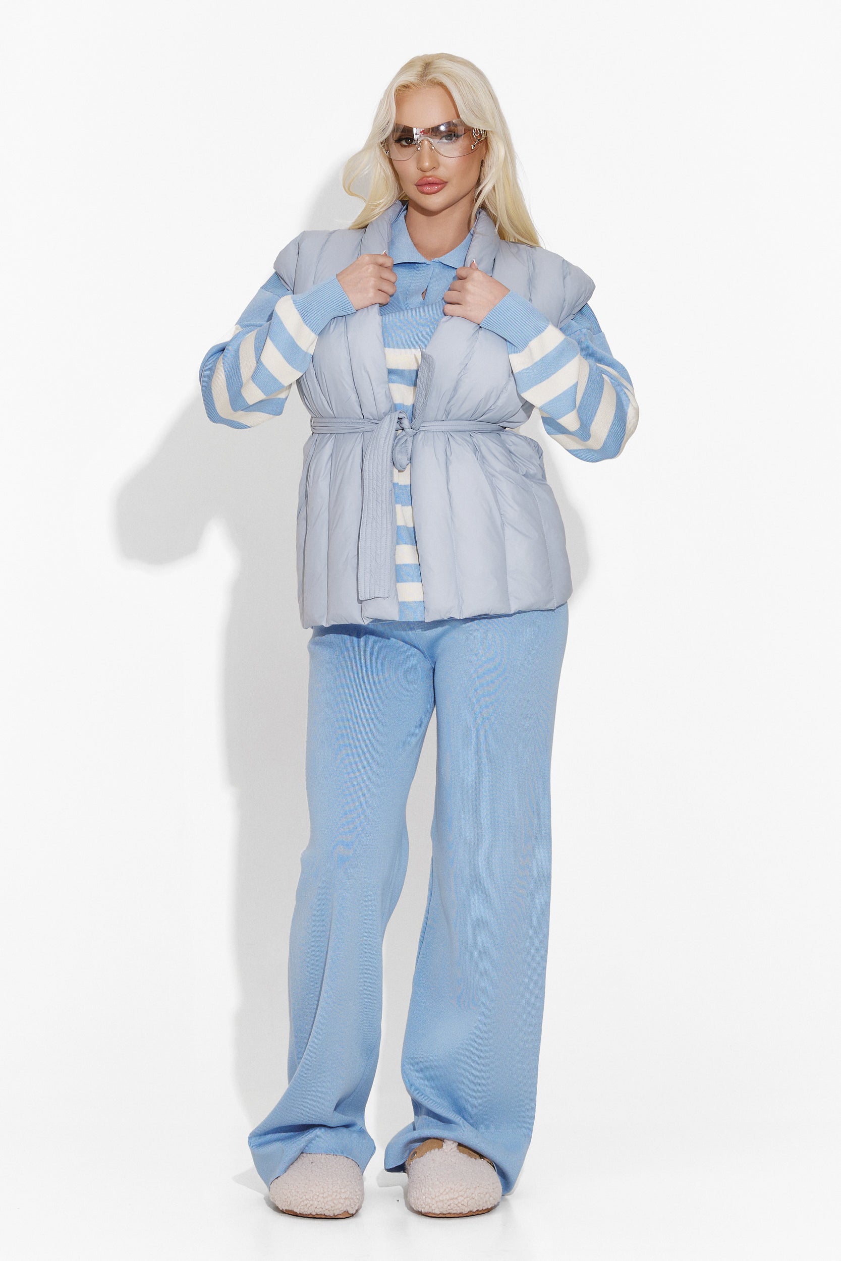 Gisela Bogas Casual Blue Ladies Vest