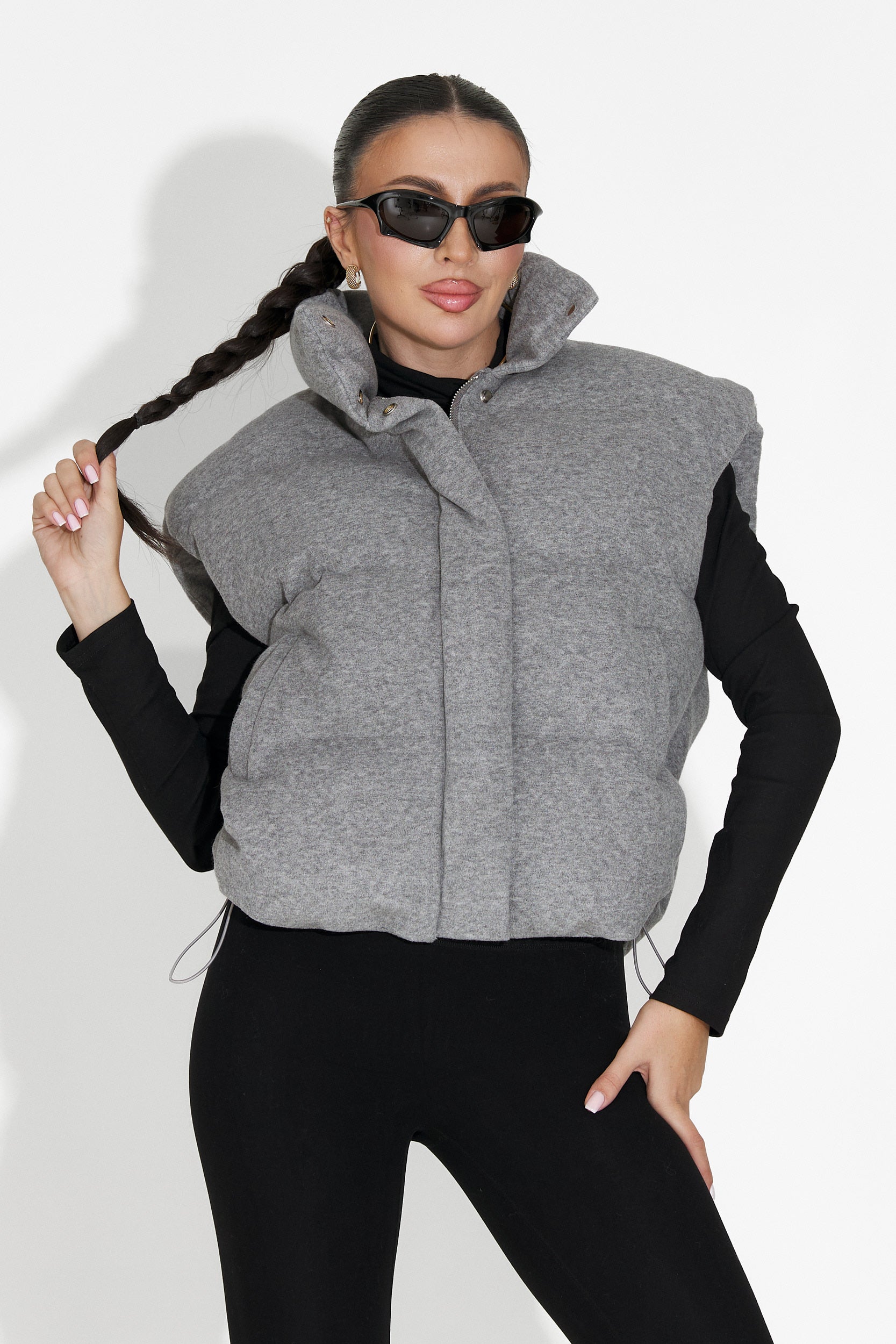 Vesta dama casual gri Cendira Bogas