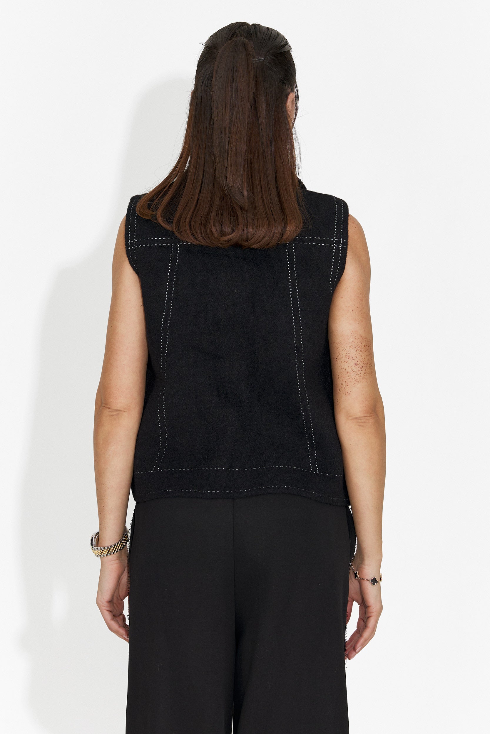 Vesta dama casual neagra Kaleria Bogas