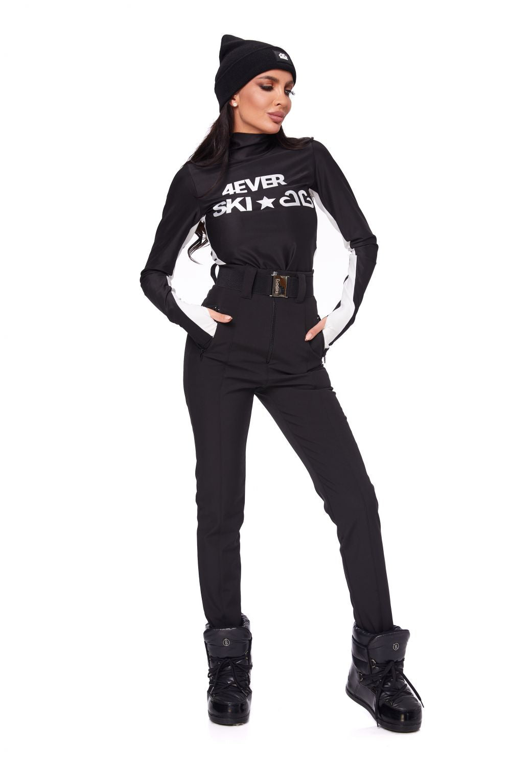 Pantaloni ski dama negrii Fabbri Bogas