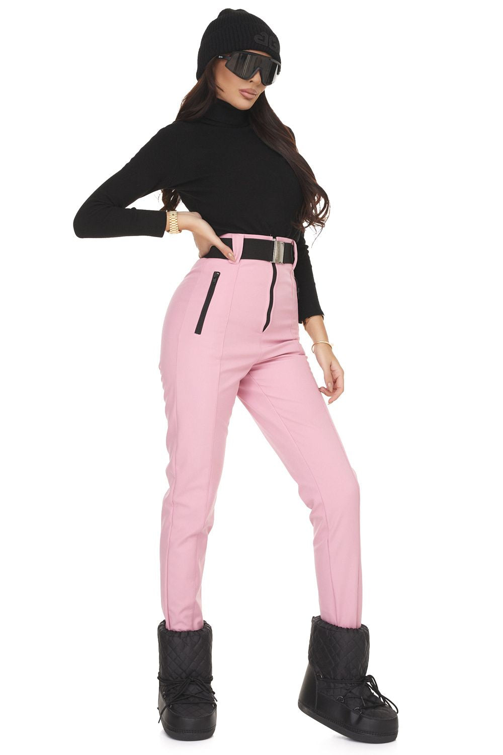 Pantaloni ski dama roz Fabbri Bogas