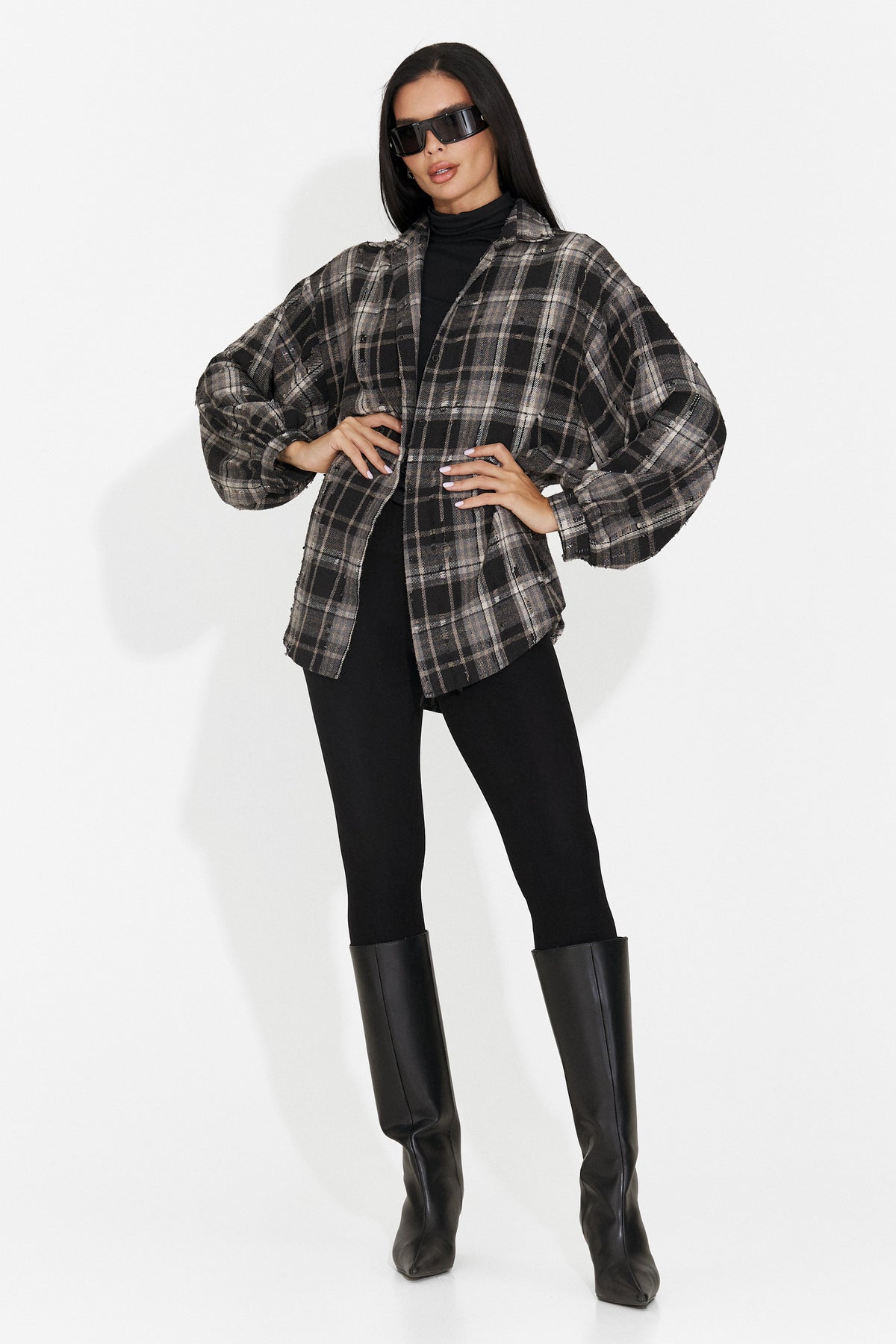 Camasa dama casual neagra Jasara Bogas