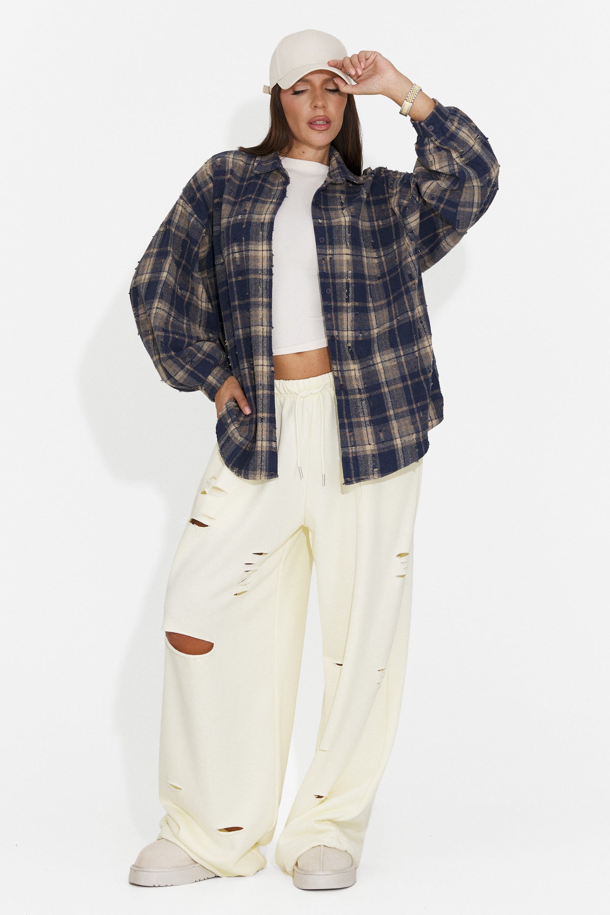 Camasa dama casual bleumarin Jasara Bogas