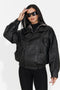 Geaca dama casual neagra Nadyesia Bogas