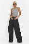 Pantaloni dama casual gri inchis Orary Bogas
