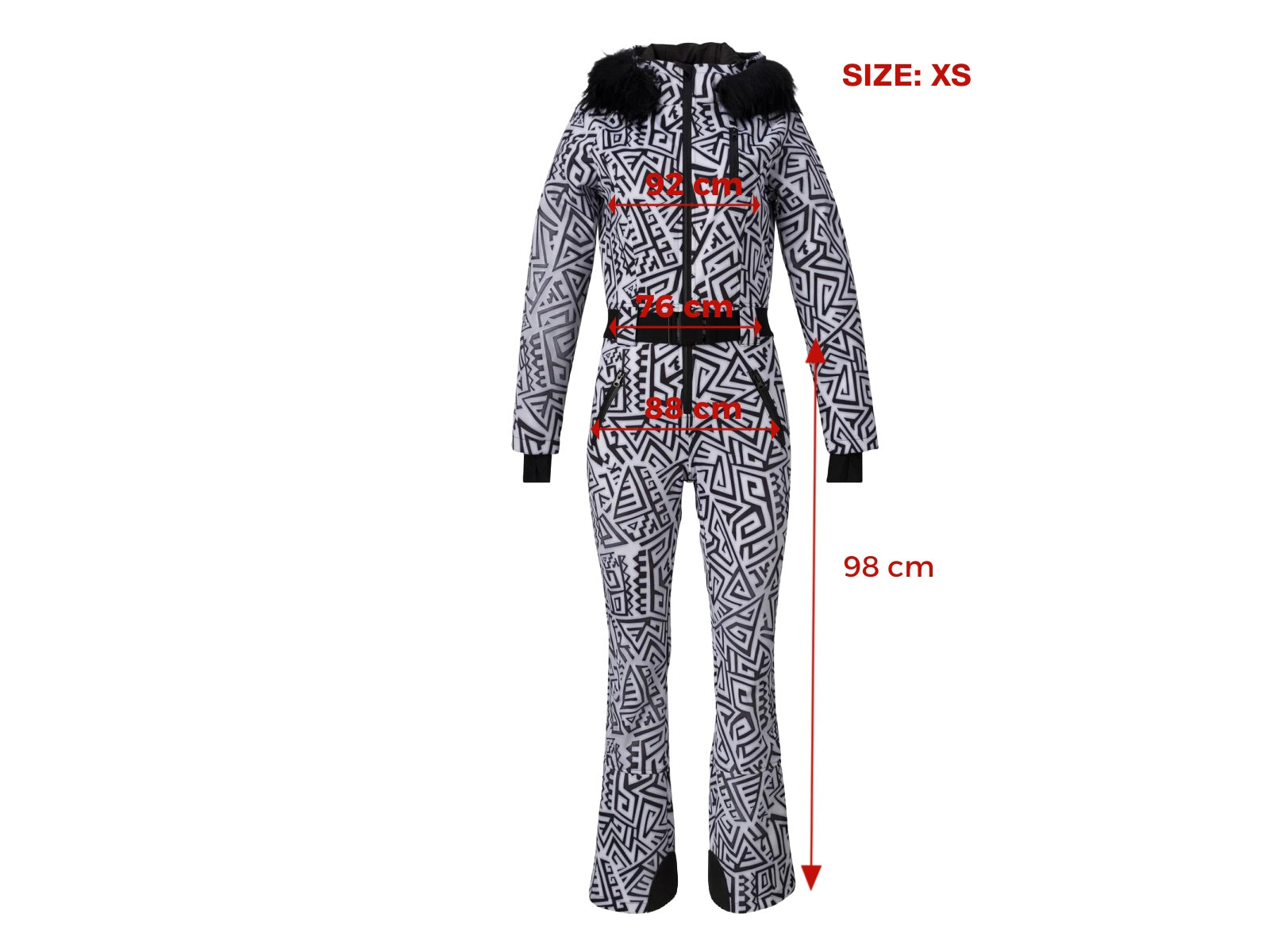 Women's black ski jumpsuit Antonela Bogas