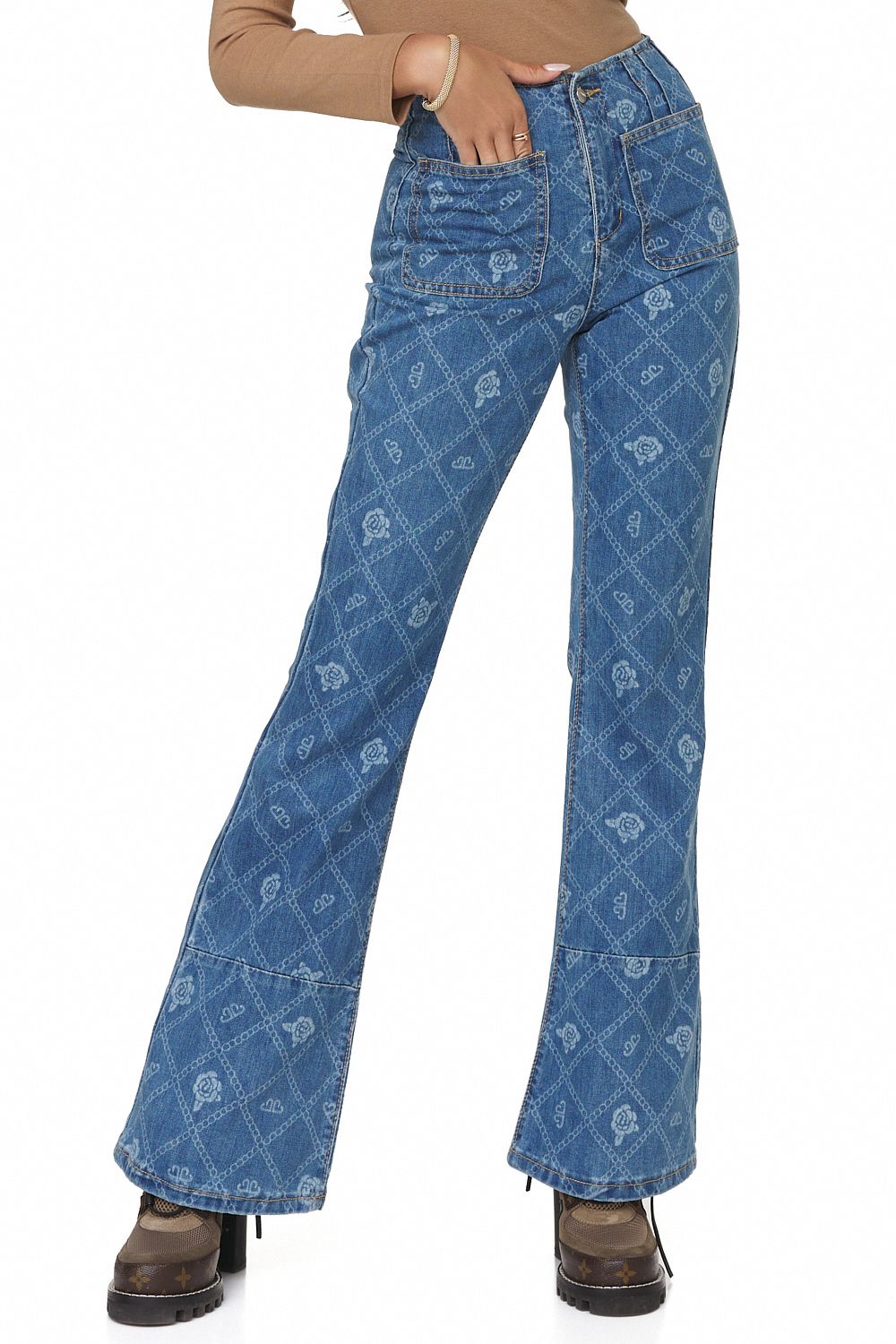 Blugi dama casual albastri Colers Bogas