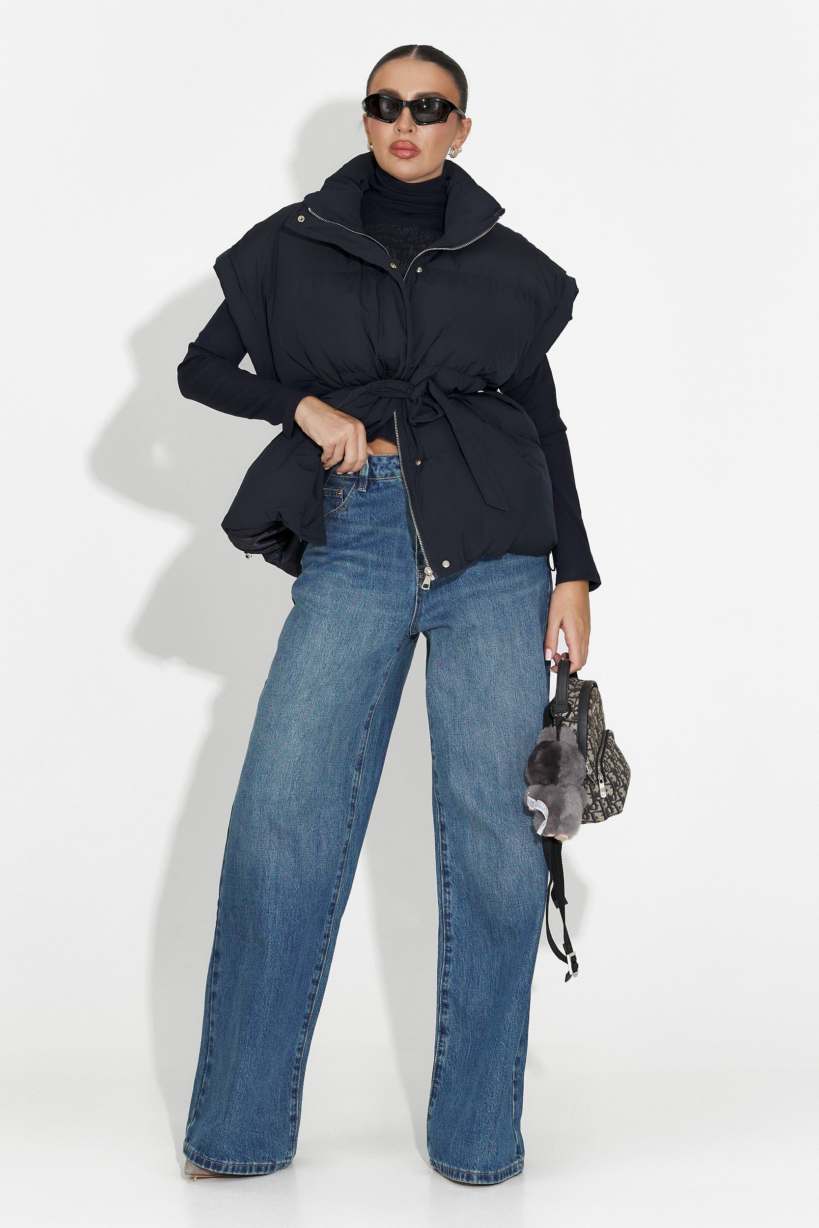 Blugi dama casual albastri Nuvya Bogas