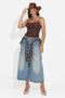 Blugi dama casual albastri Ozanias Bogas