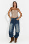 Blugi dama casual albastru Elementary Bogas