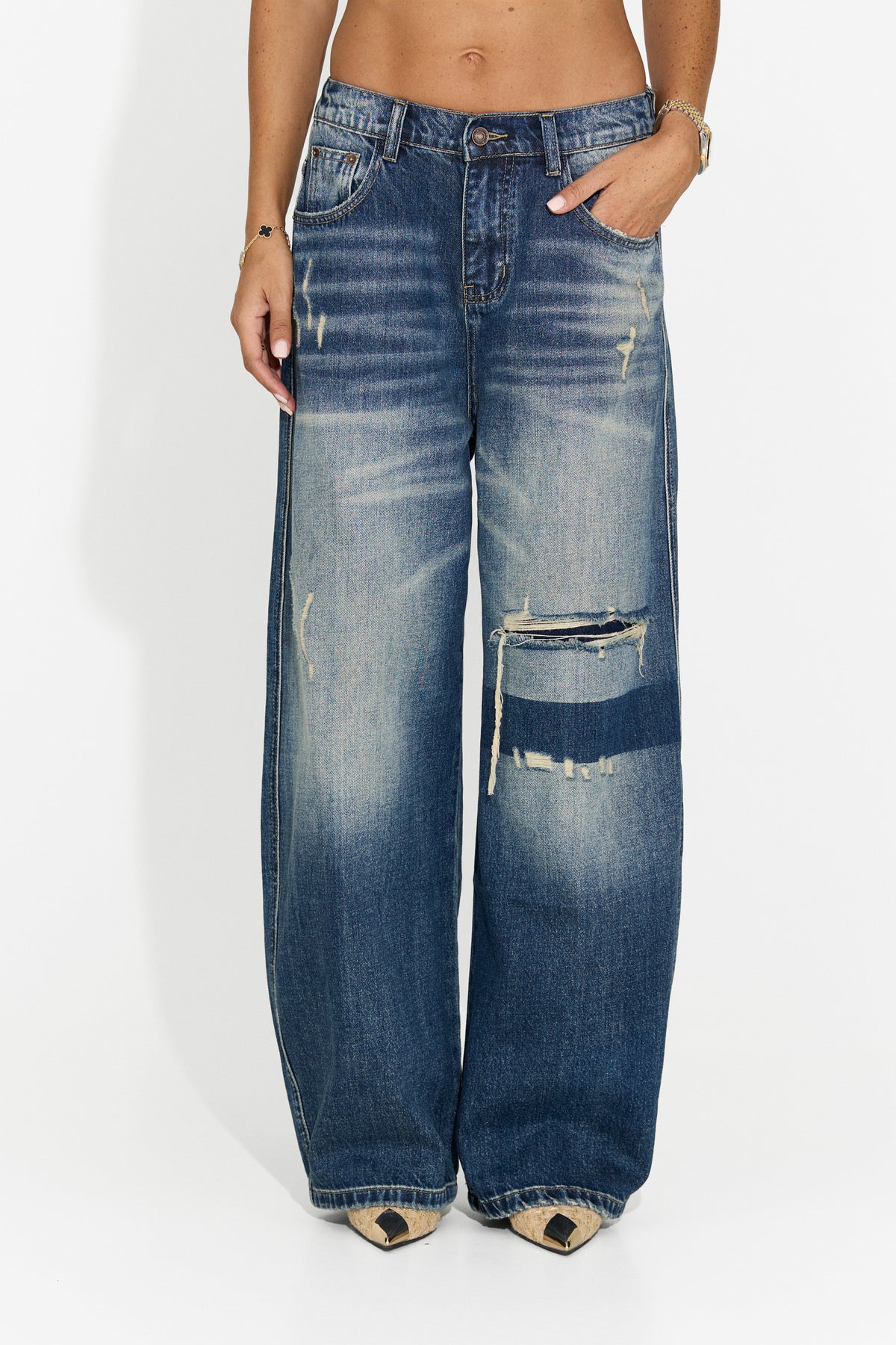 Blugi dama casual albastru Zaloveavia Bogas