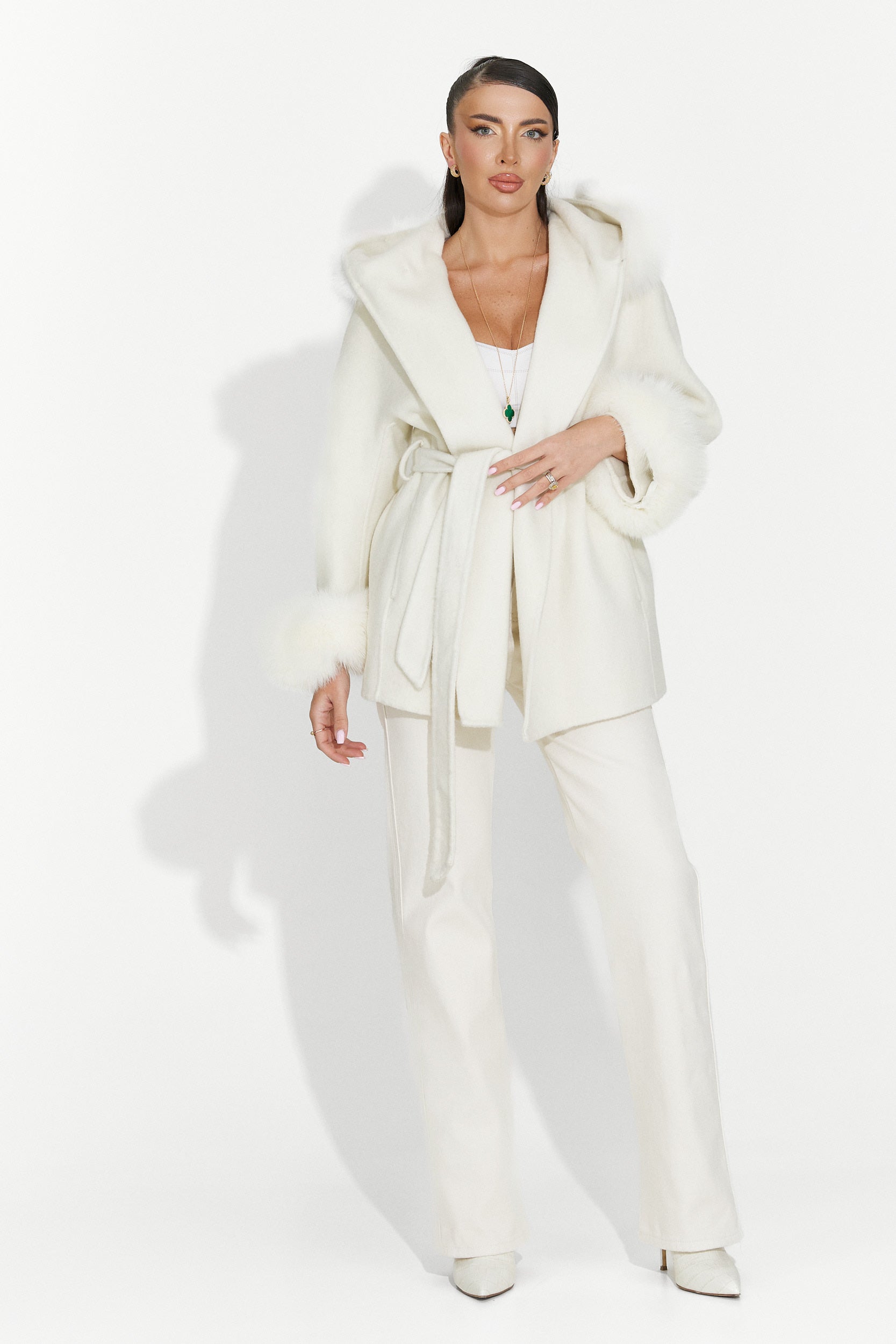 Casual beige women's jeans Brisia Bogas