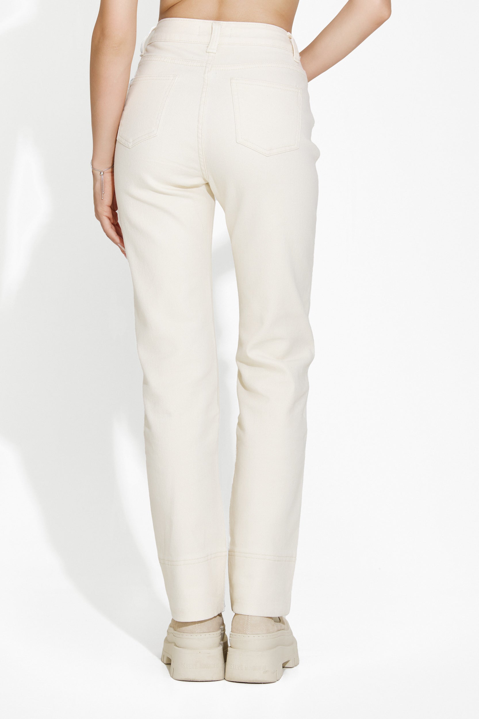 Blugi dama casual bej Eilen Bogas