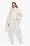 Casual beige women's jeans Eilen Bogas