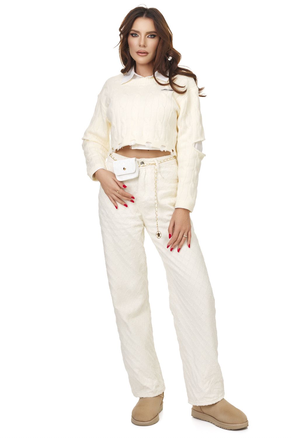 Ladies' casual beige denim Terias Bogas