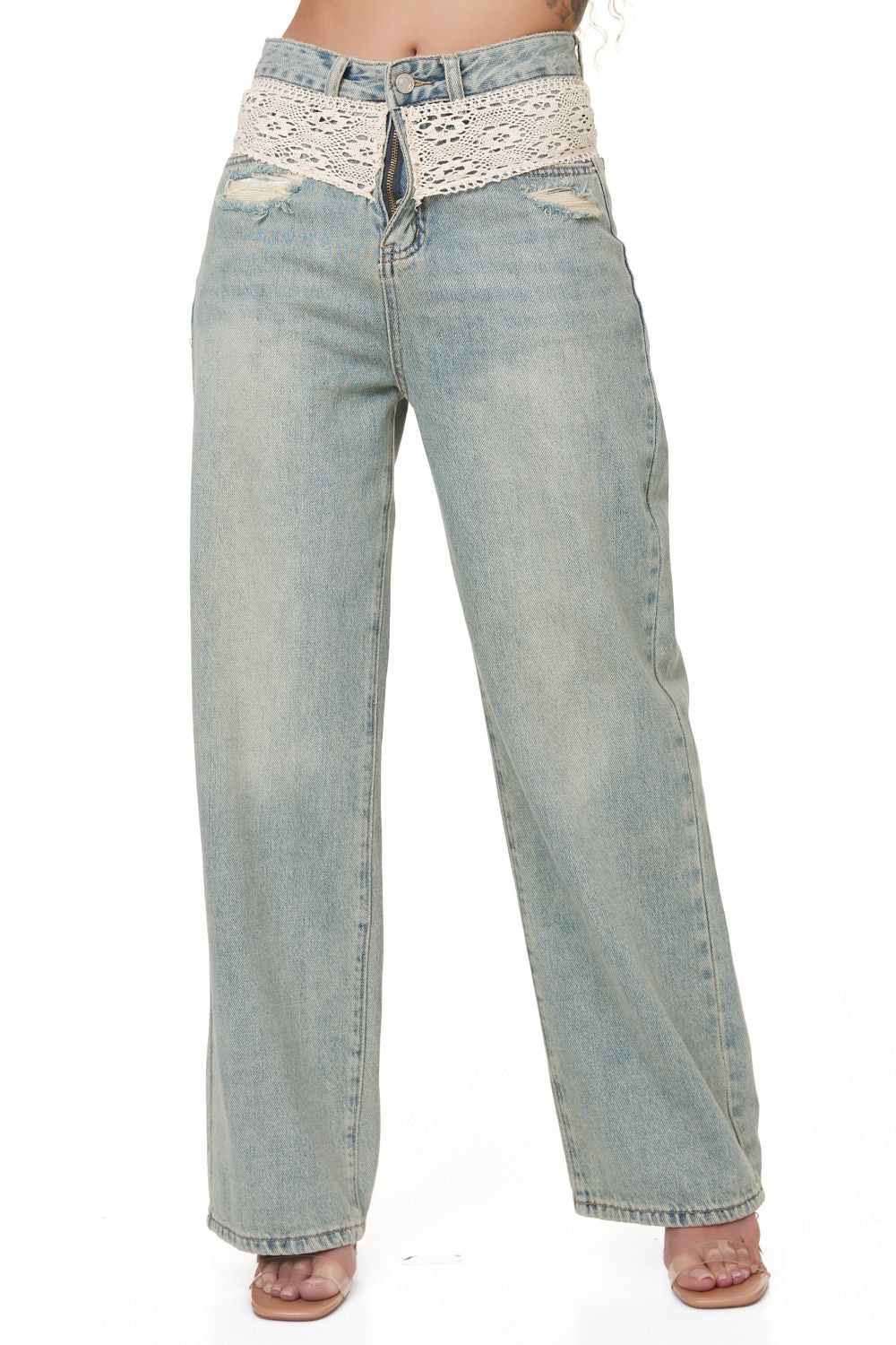 Blugi dama casual bleu Deriste Bogas