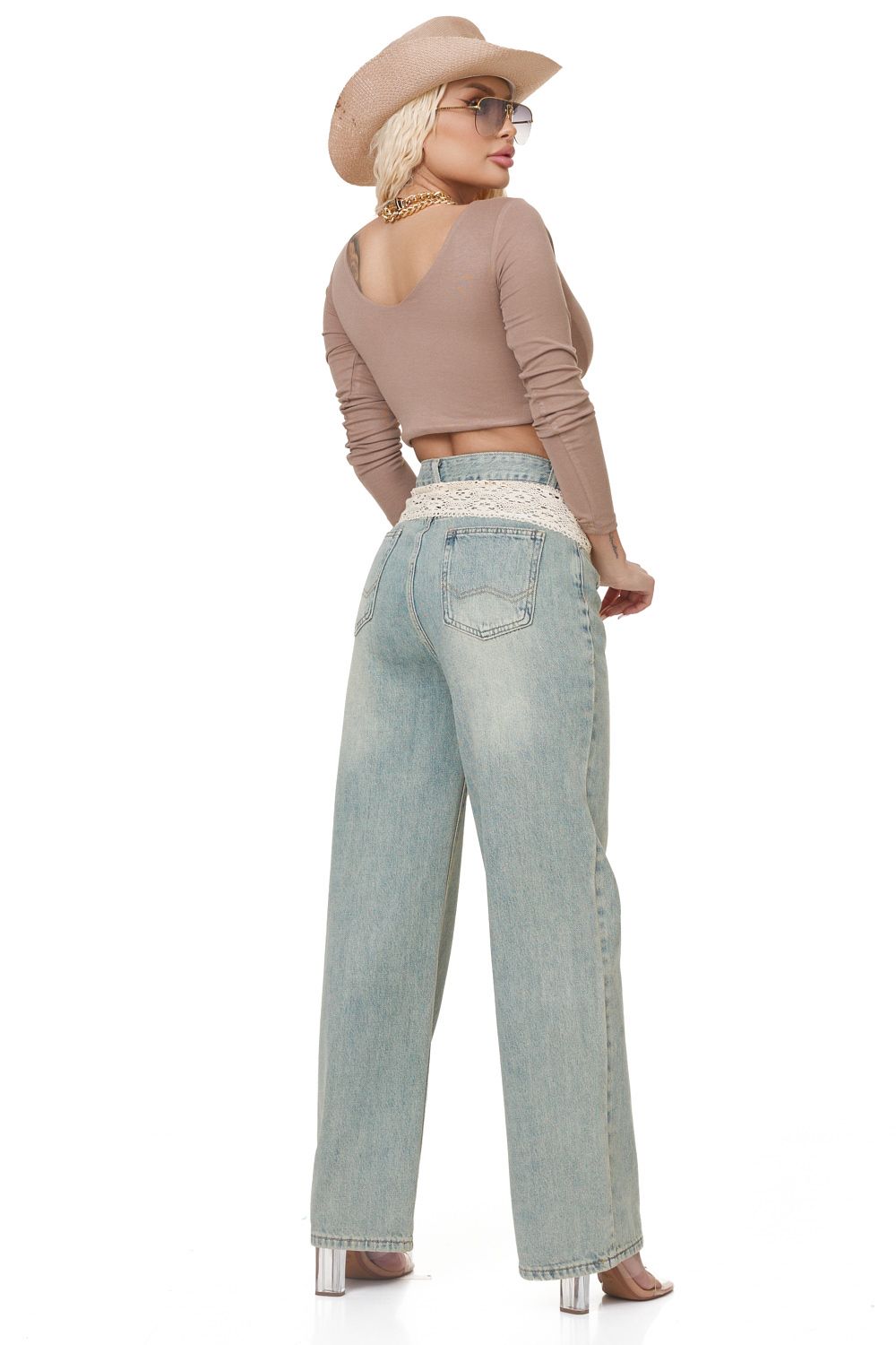 Blugi dama casual bleu Deriste Bogas