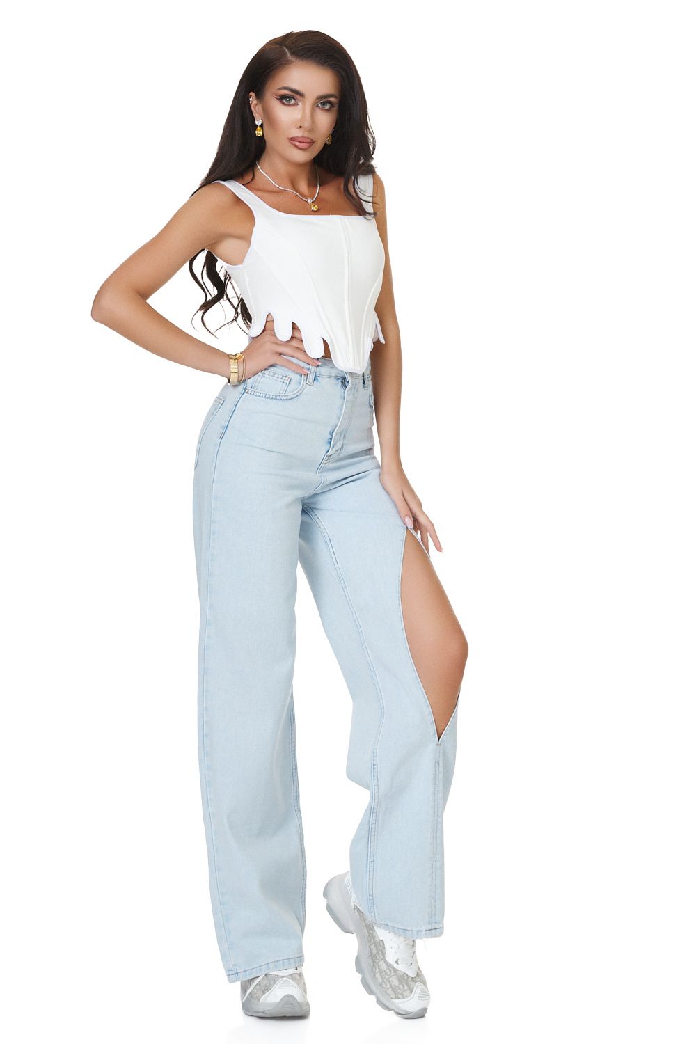 Women's casual blue jeans Disima Bogas